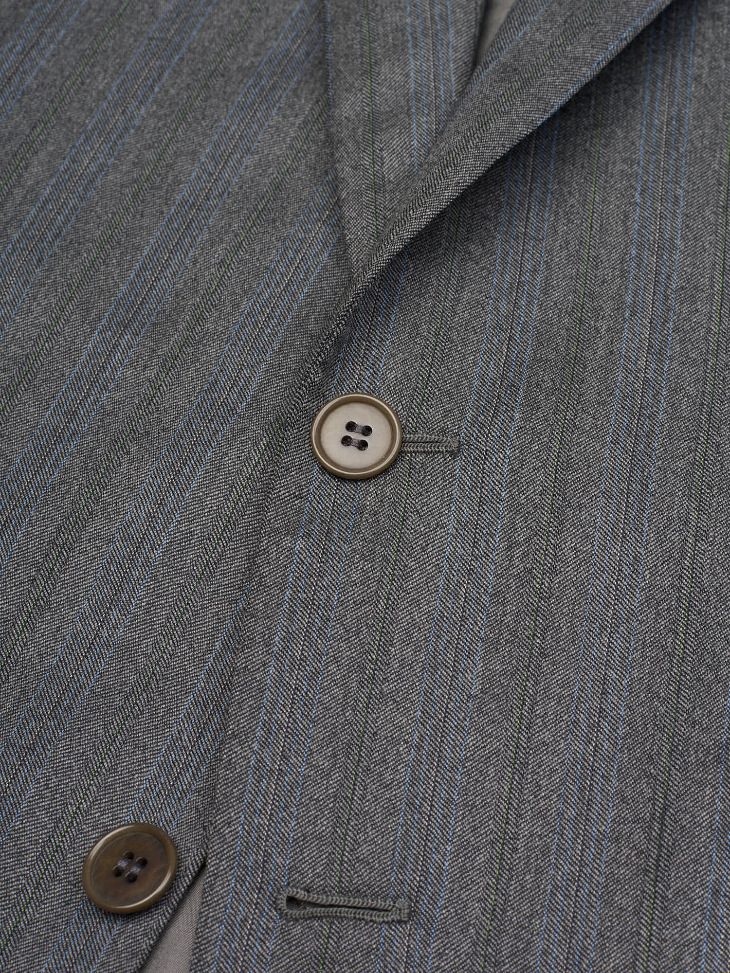 ABLA for Sir Wilson Handmade Gray Herringbone Suit