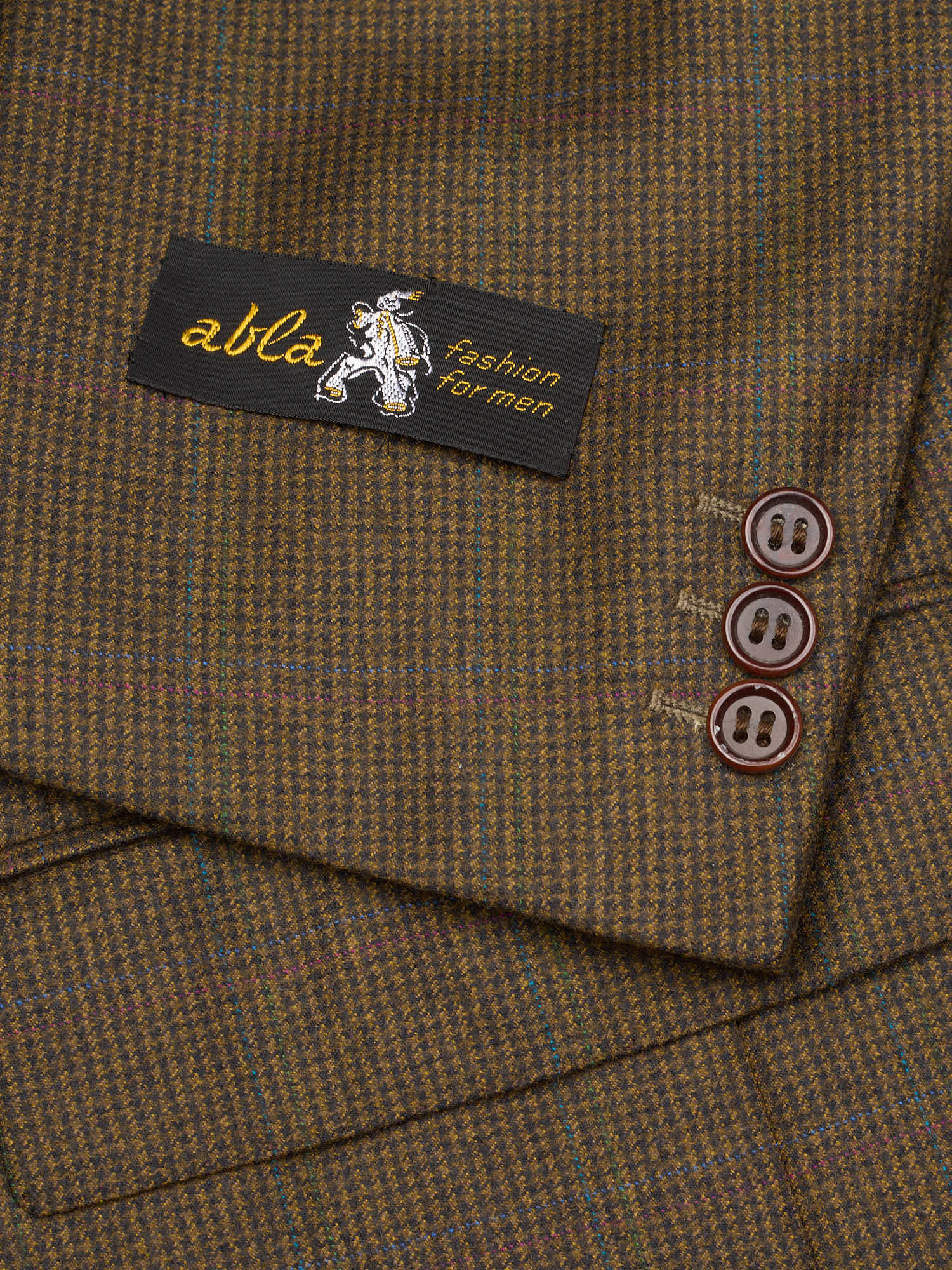 ABLA for Sir Wilson Handmade Houndstooth Australian Wool Suit
