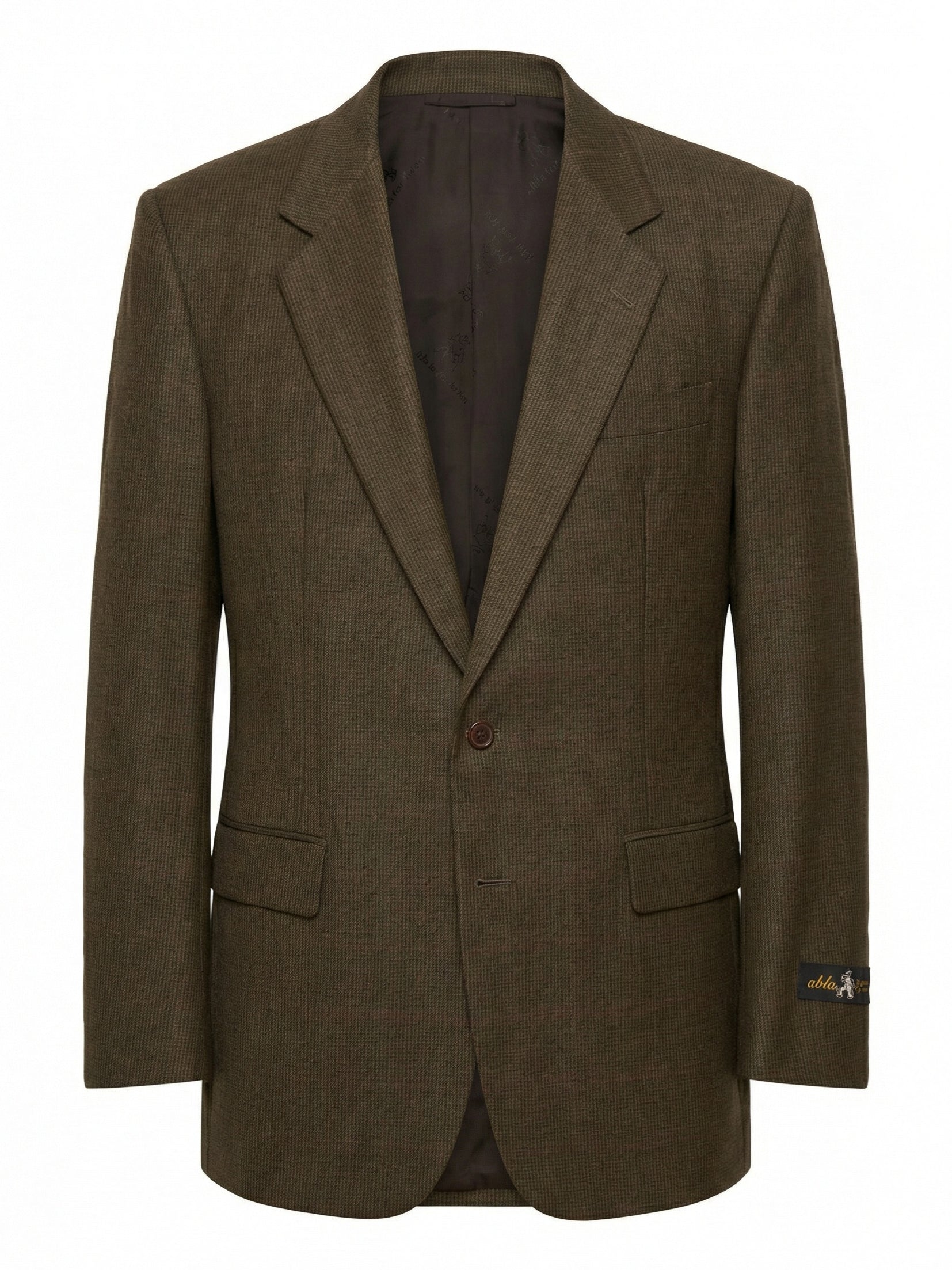 ABLA for Sir Wilson Handmade Houndstooth Australian Wool Suit