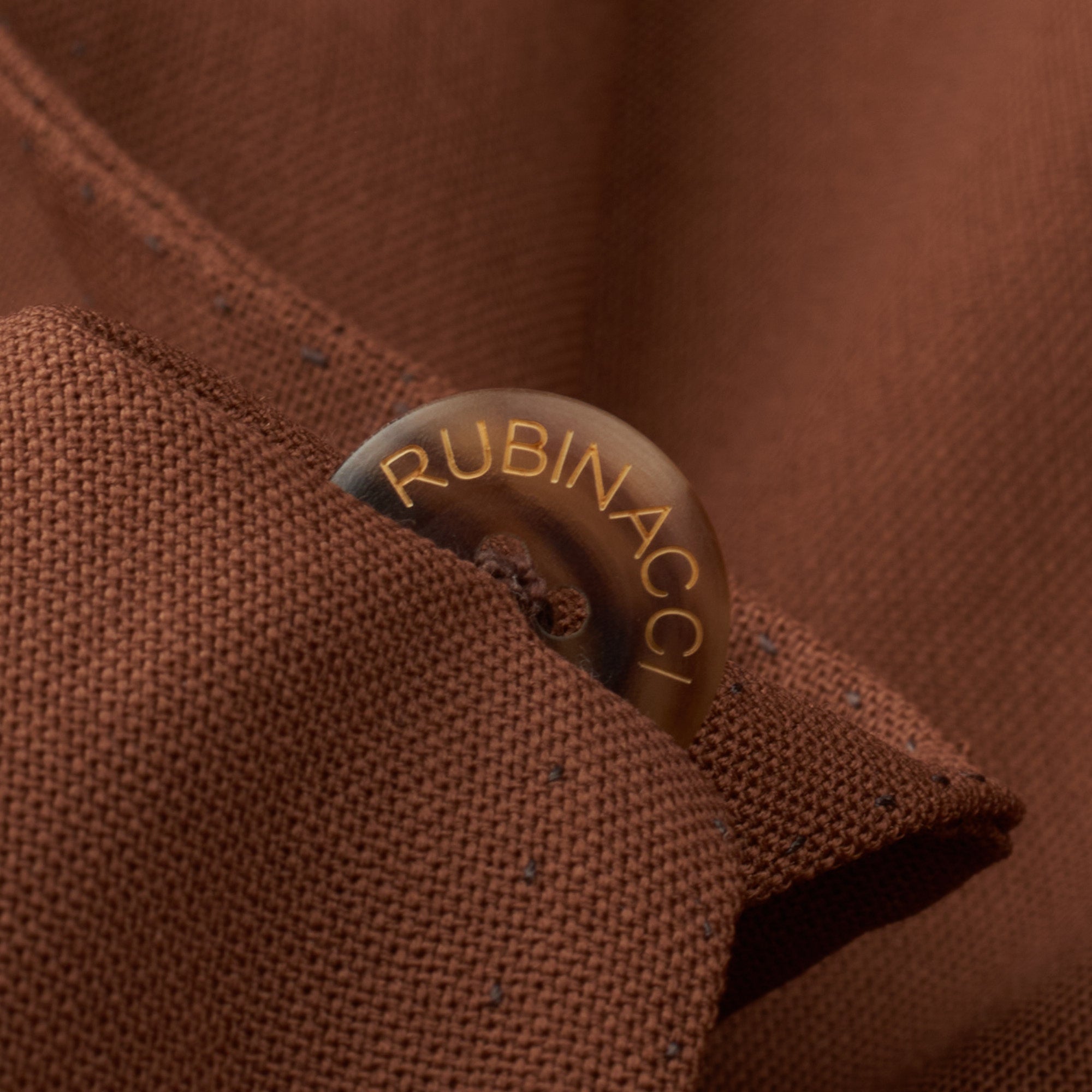 RUBINACCI LH Handmade Bespoke Brown Mohair Jacket EU 50 NEW US 40 RUBINACCI