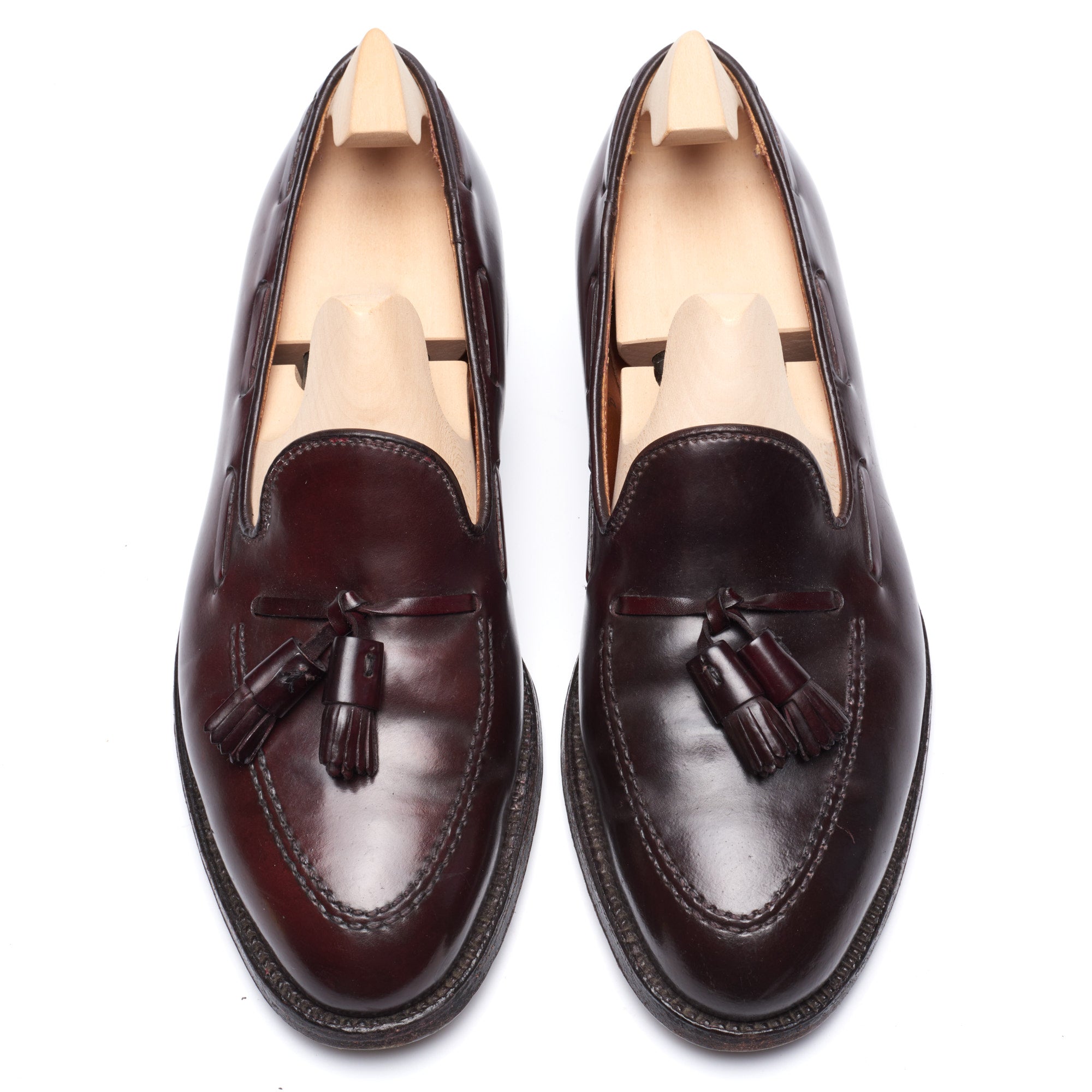 ALDEN 563 Burgundy #8 Horween Shell Cordovan Tassel Loafer Shoes US 8.5 B/D