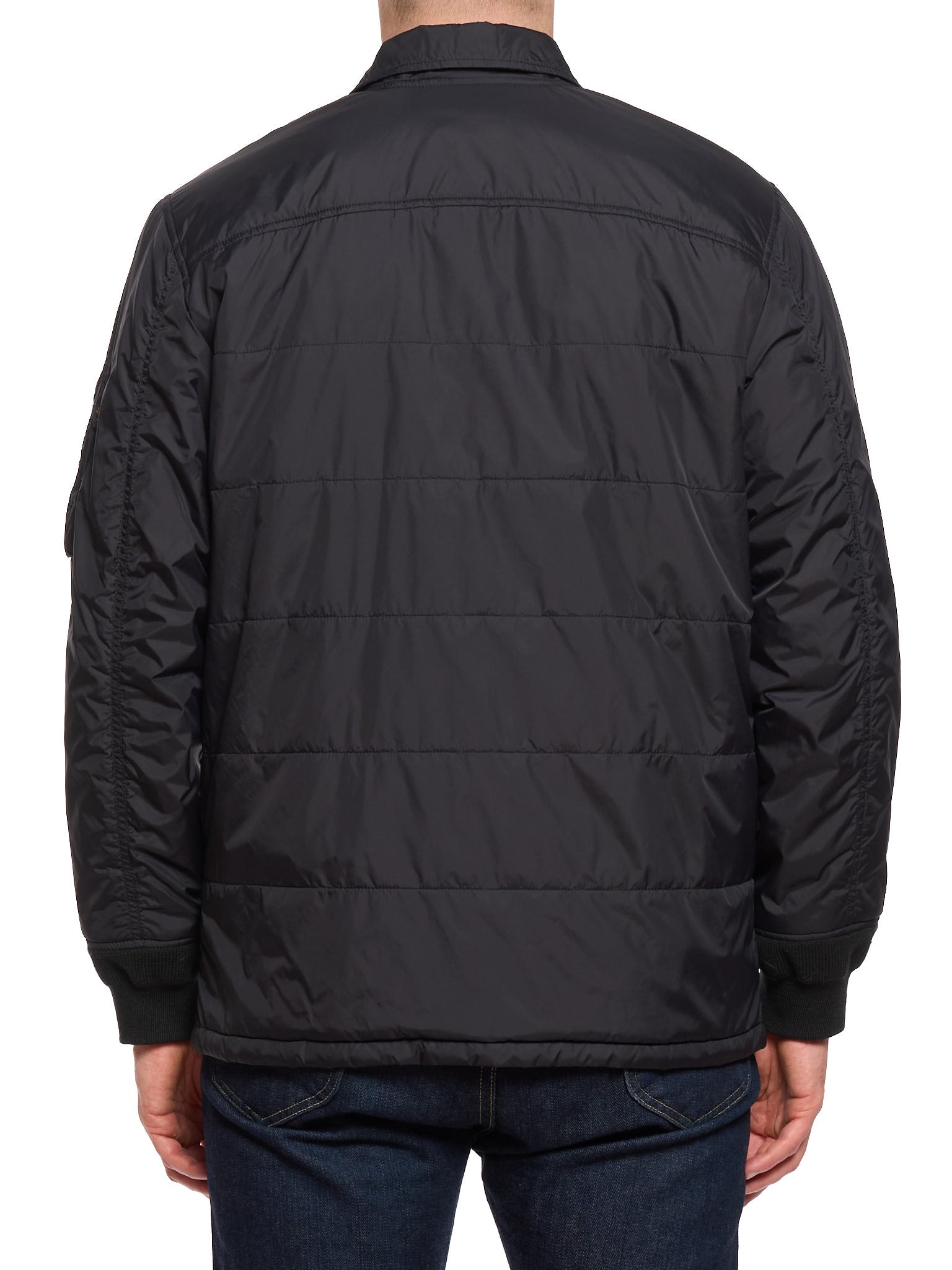 ALPHA INDUSTRIES x Neil Barrett Black Padded Overshirt Jacket Limited Edition