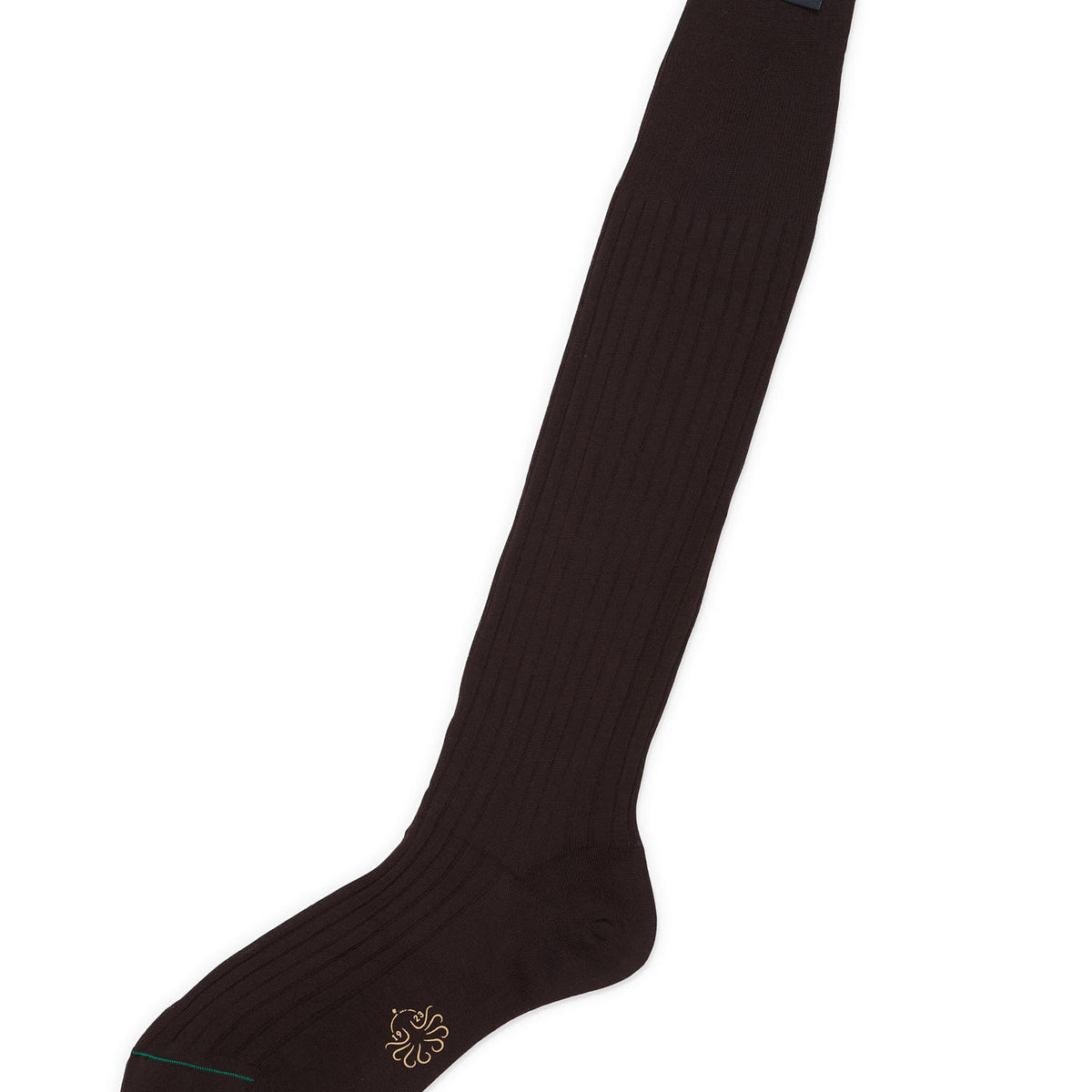ALTO Milano Brown Scottish Cotton Knit Long Length Socks