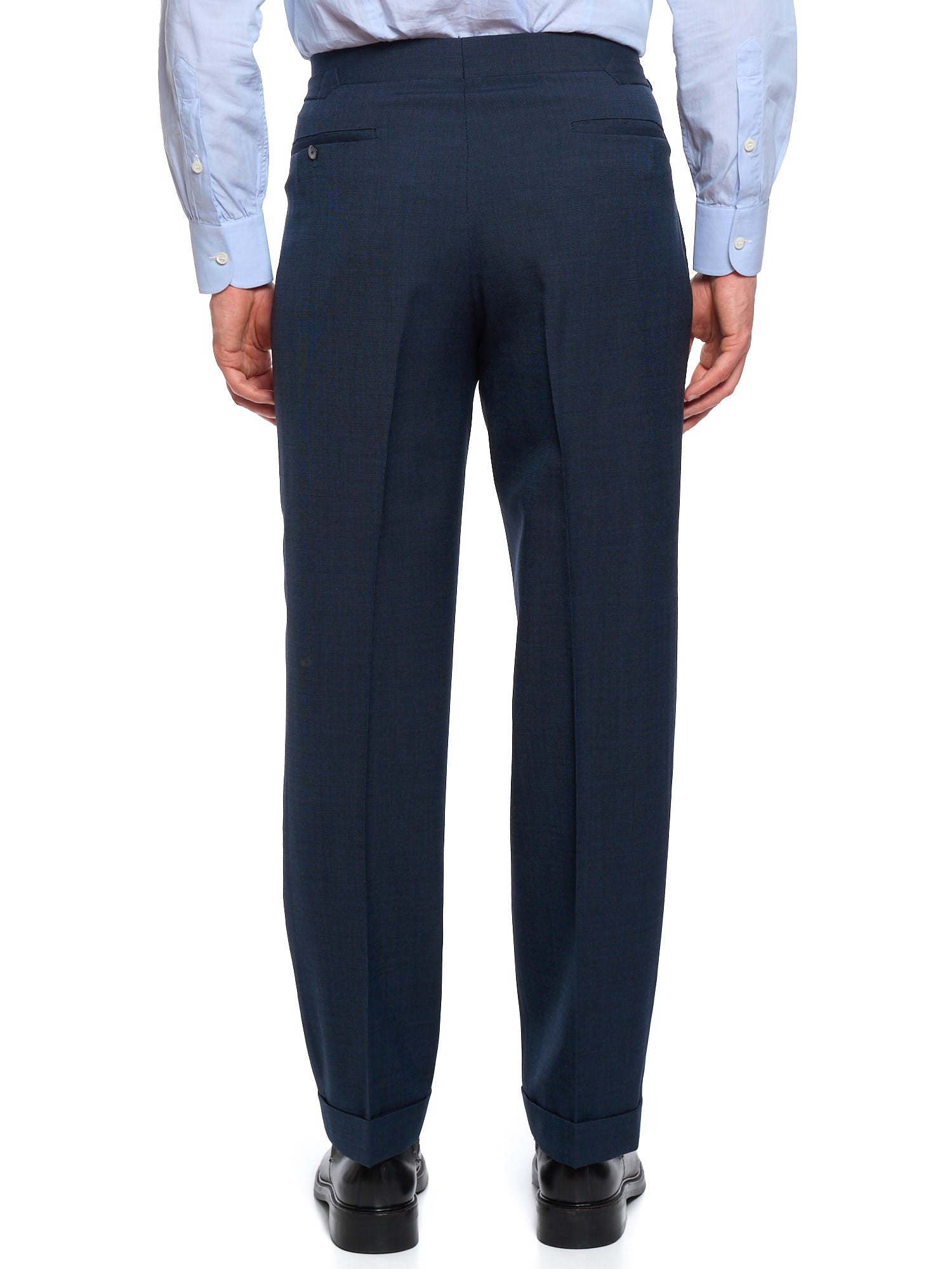 ANDERSON & SHEPPARD Savile Row Blue Birdseye Bespoke Suit