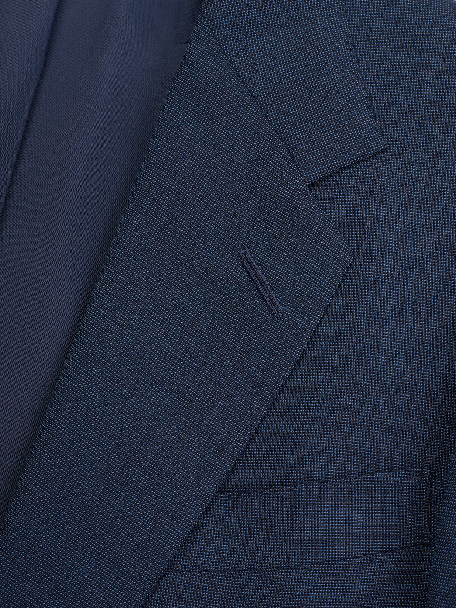 ANDERSON & SHEPPARD Savile Row Blue Birdseye Bespoke Suit