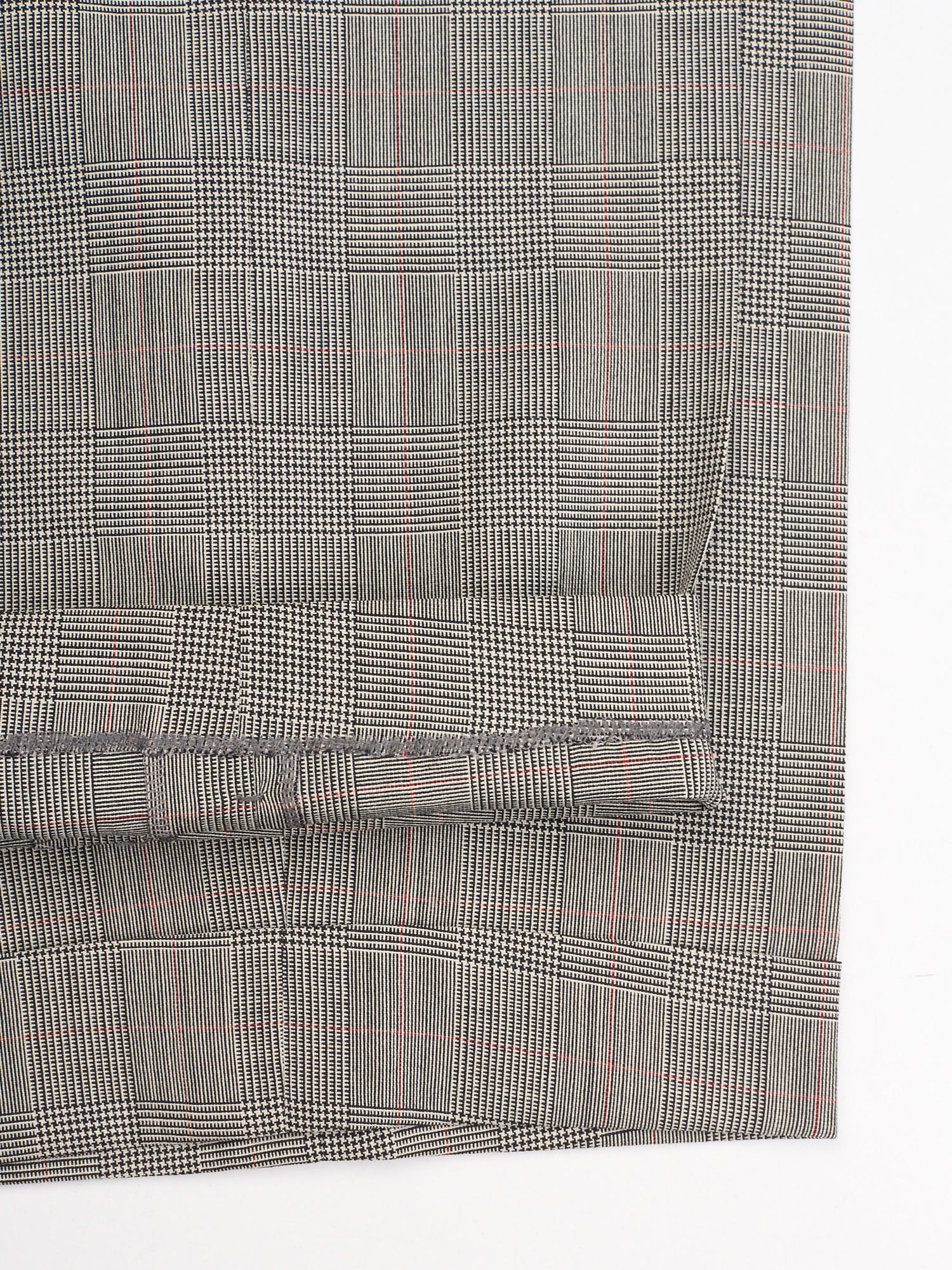 ANDERSON & SHEPPARD Gray Glen Plaid Bespoke Suit 2 Pairs of Pants