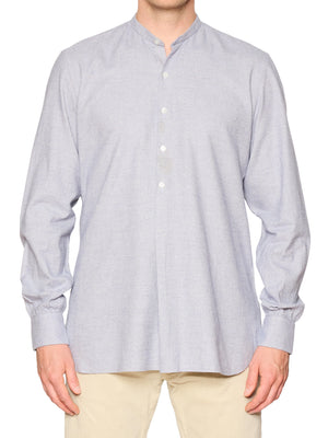 ANDERSON & SHEPPARD Gray Plaid Cotton Shirt EU 41 US 16 NEW