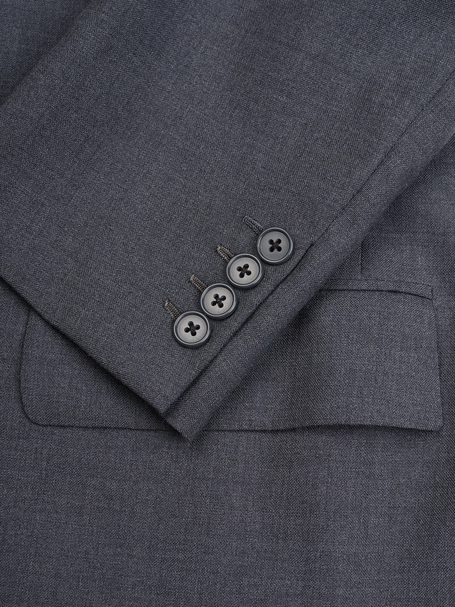ANDERSON & SHEPPARD Savile Row Gray Wool Bespoke Suit 2 Pairs of Pants