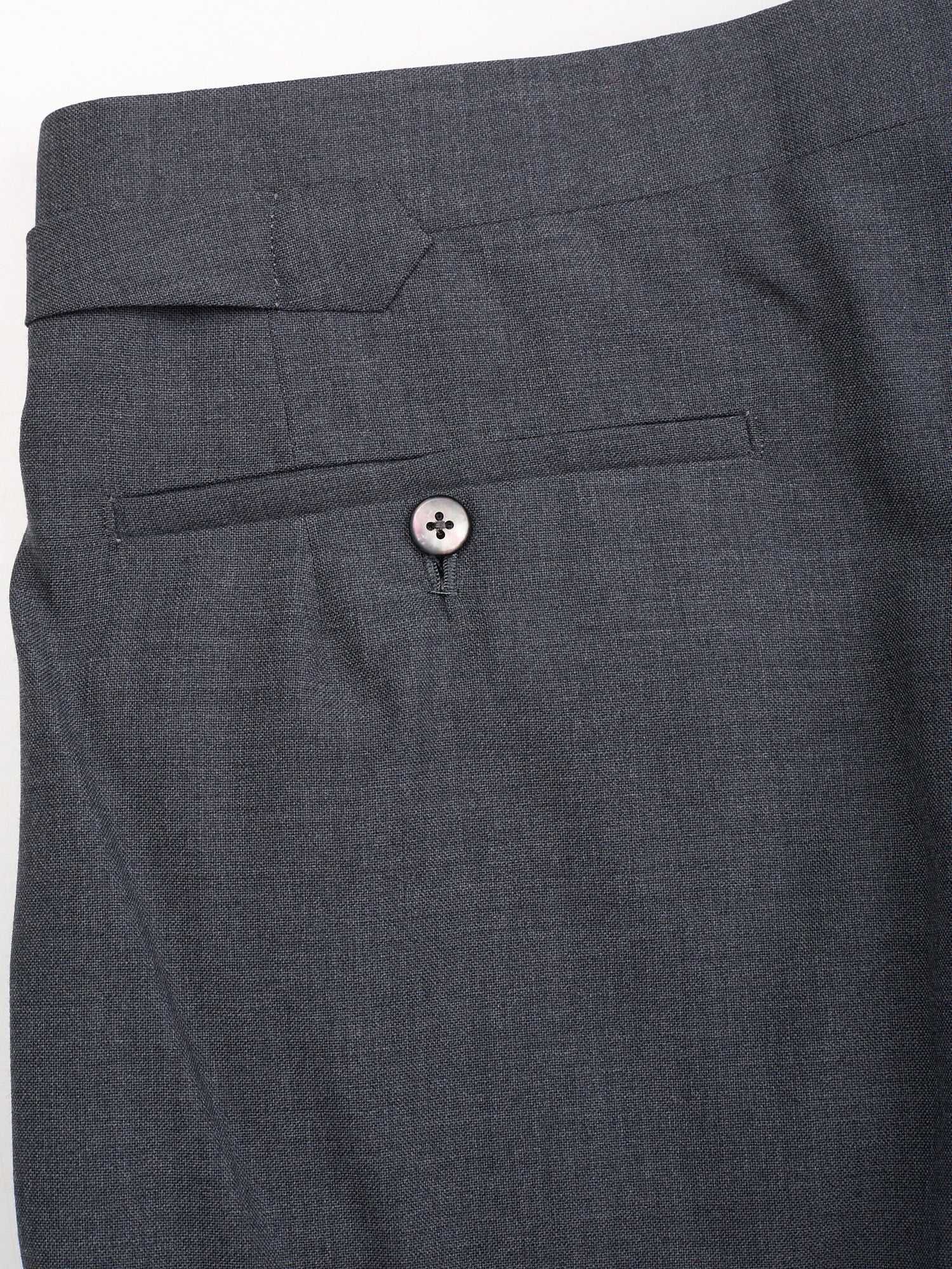 ANDERSON & SHEPPARD Savile Row Gray Wool Bespoke Suit 2 Pairs of Pants