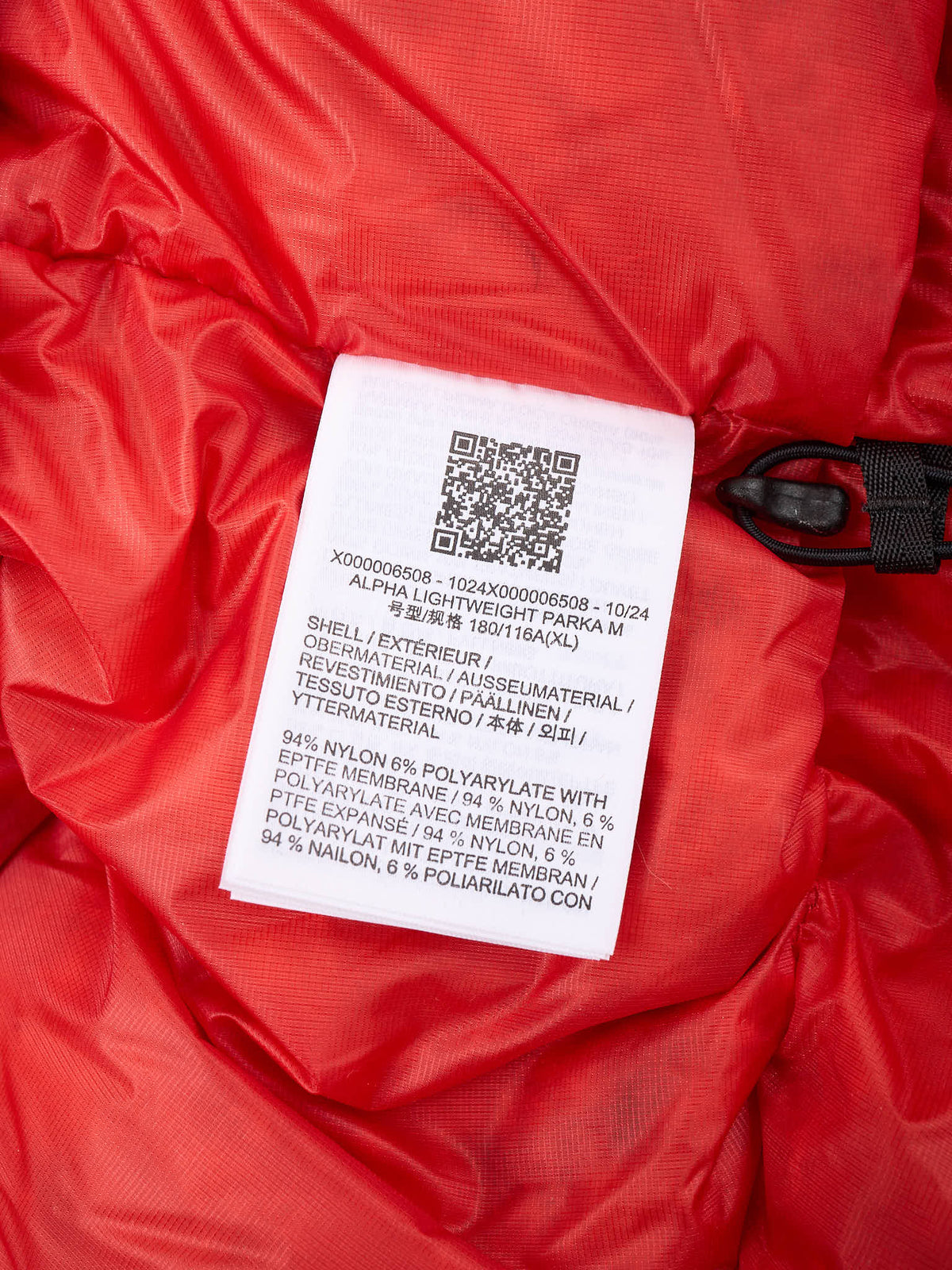 ARC'TERYX Alpha Lightweight Down Parka Jacket Light Tanager XL NEW