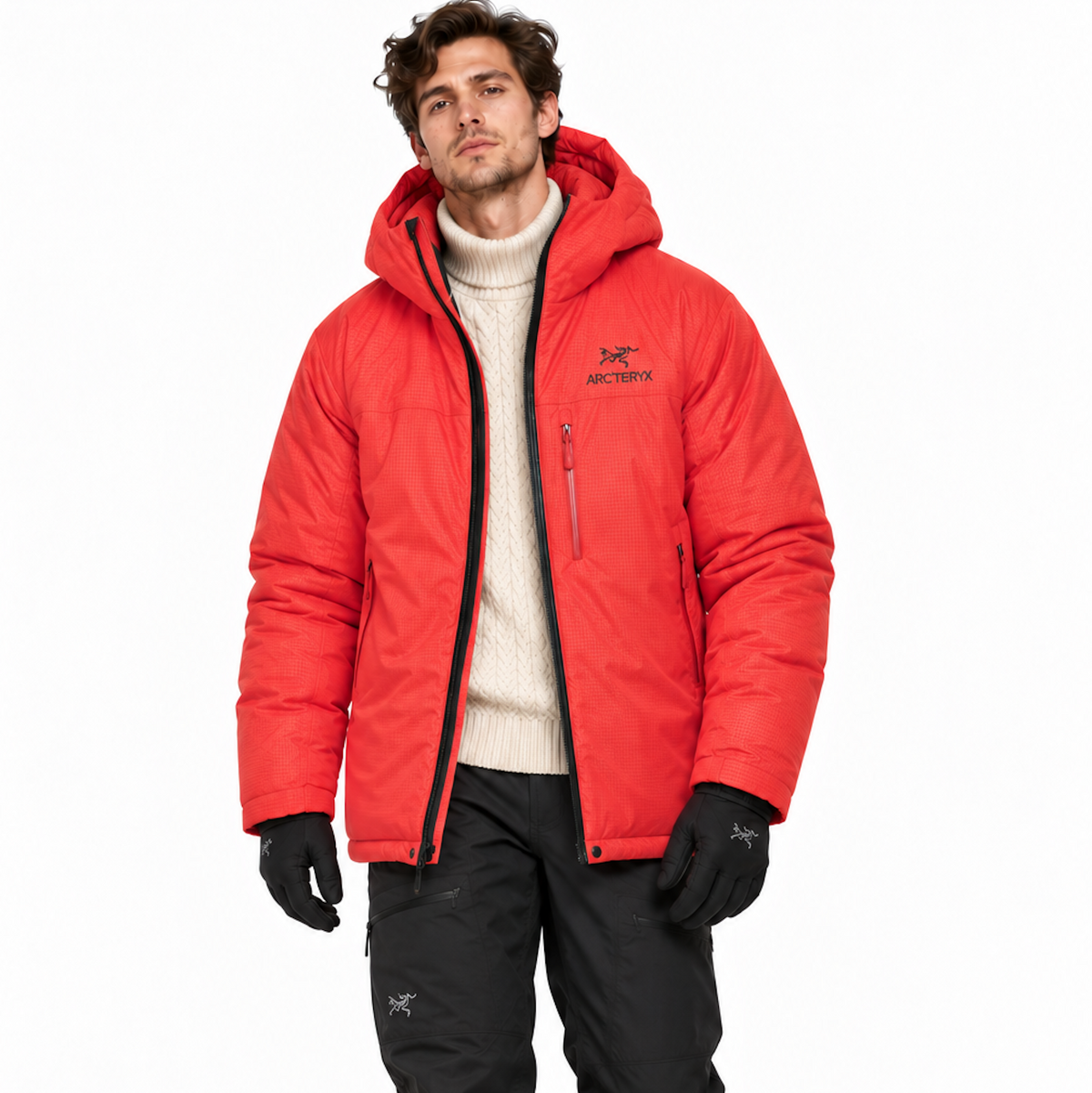 ARC'TERYX Alpha Lightweight Down Parka Jacket Light Tanager XL NEW