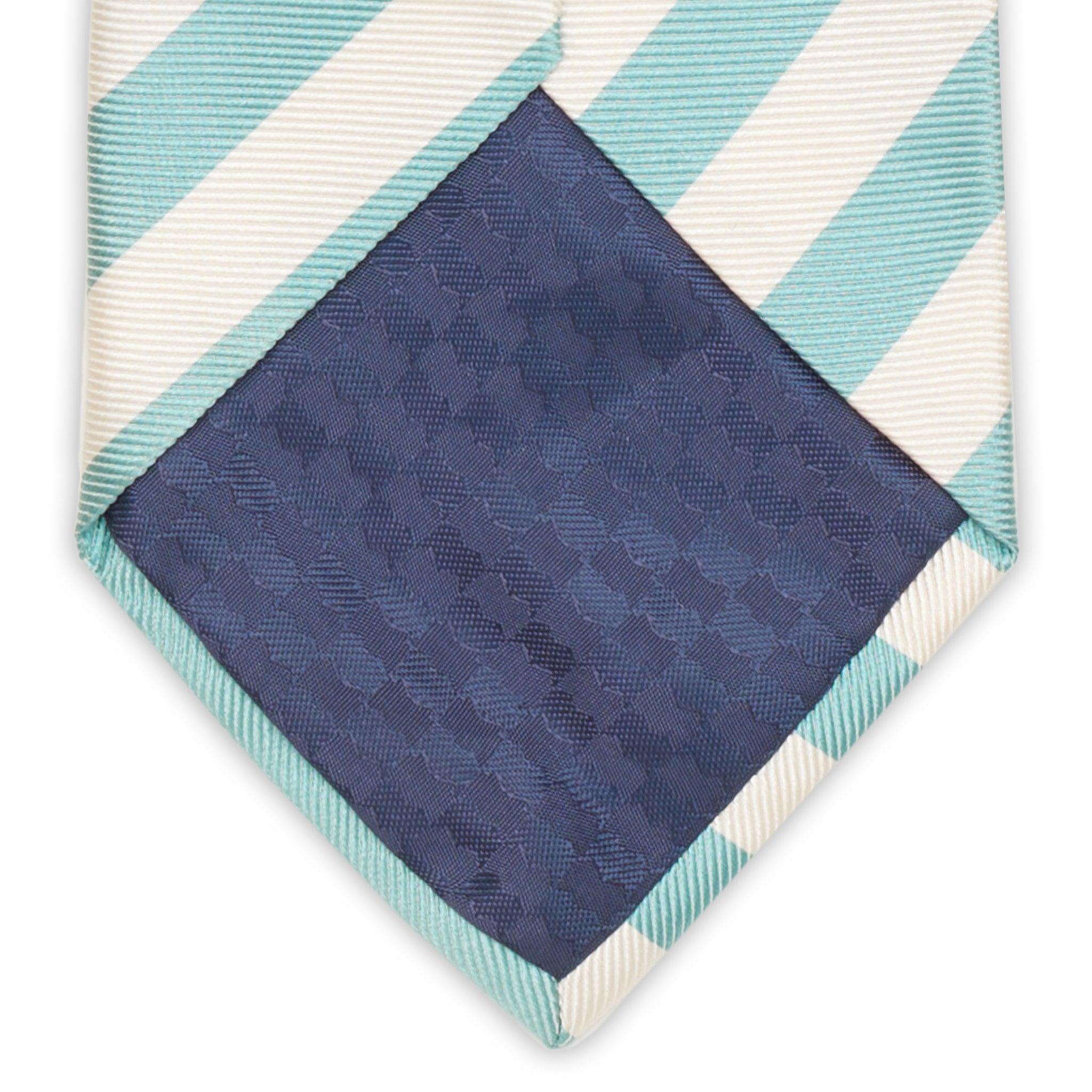 Premium Custom Tie, 100% Silk, Small Geometric Pattern, Handmade in Italy
