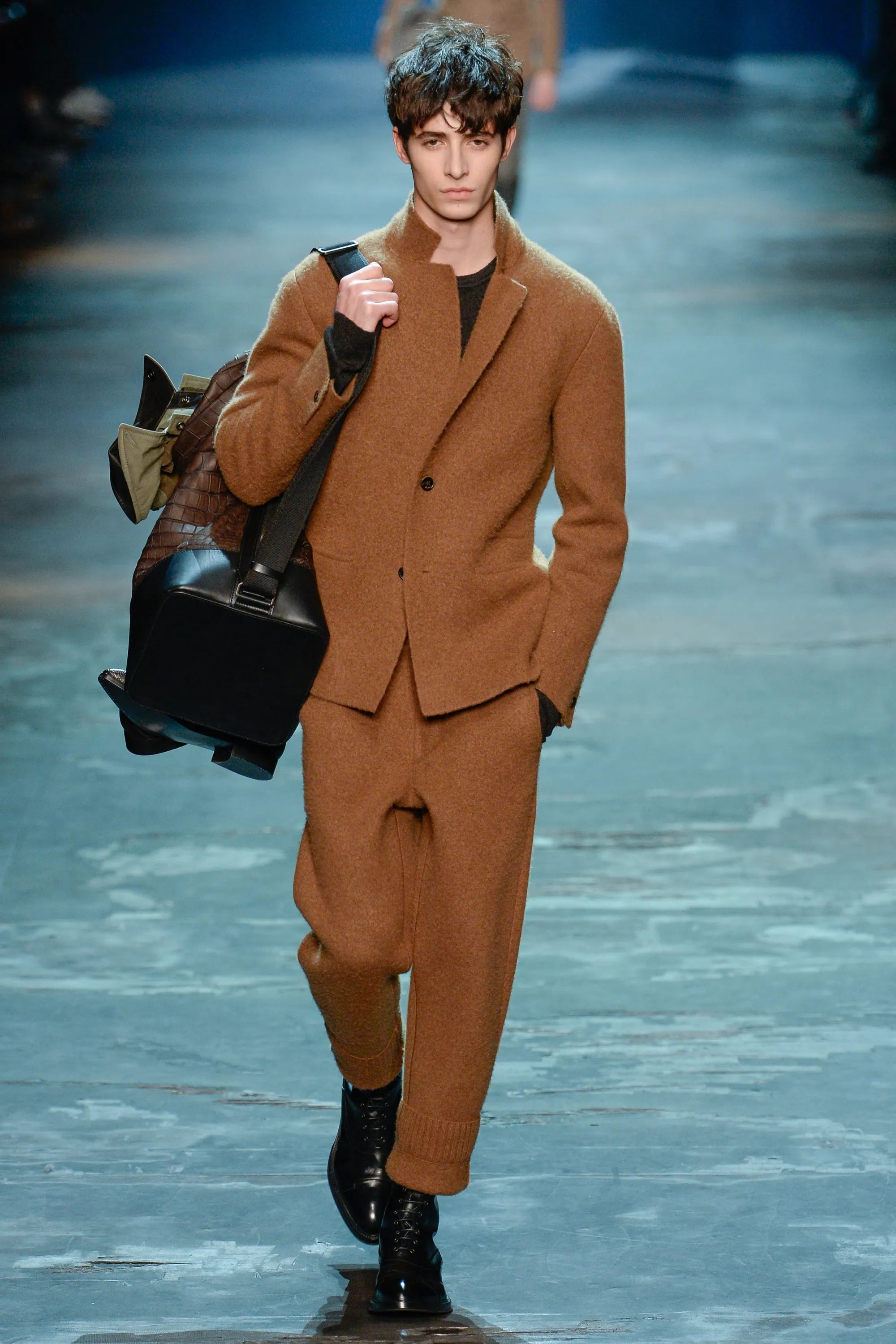 BERLUTI Paris Brown Cashmere Wool Knit Cardigan Size M 2017 Haider Ackermann