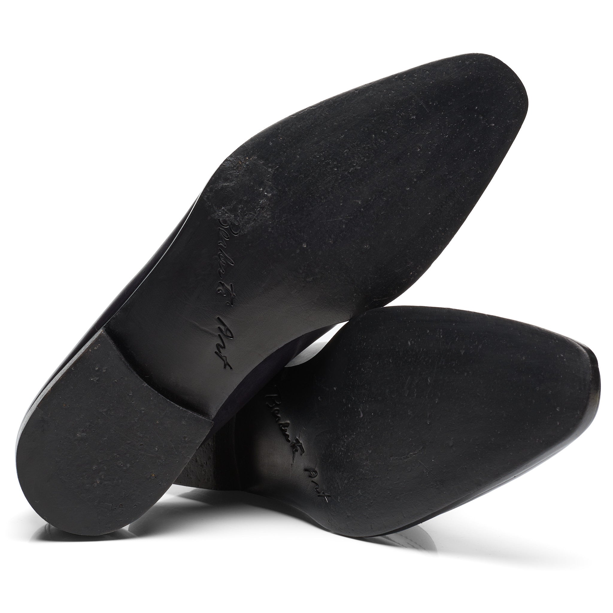 BERLUTI Art Andy Demesure Black-Gray Venezia Calf Custom Loafer Shoes UK 7.5 US 8.5 BERLUTI