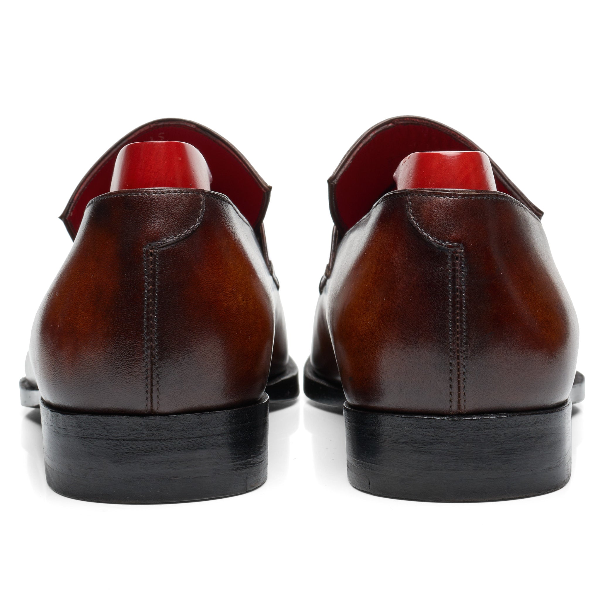 BERLUTI Art Andy Demesure Brown Venezia Calf Leather Custom Loafer Shoes UK 7.5 US 8.5 BERLUTI