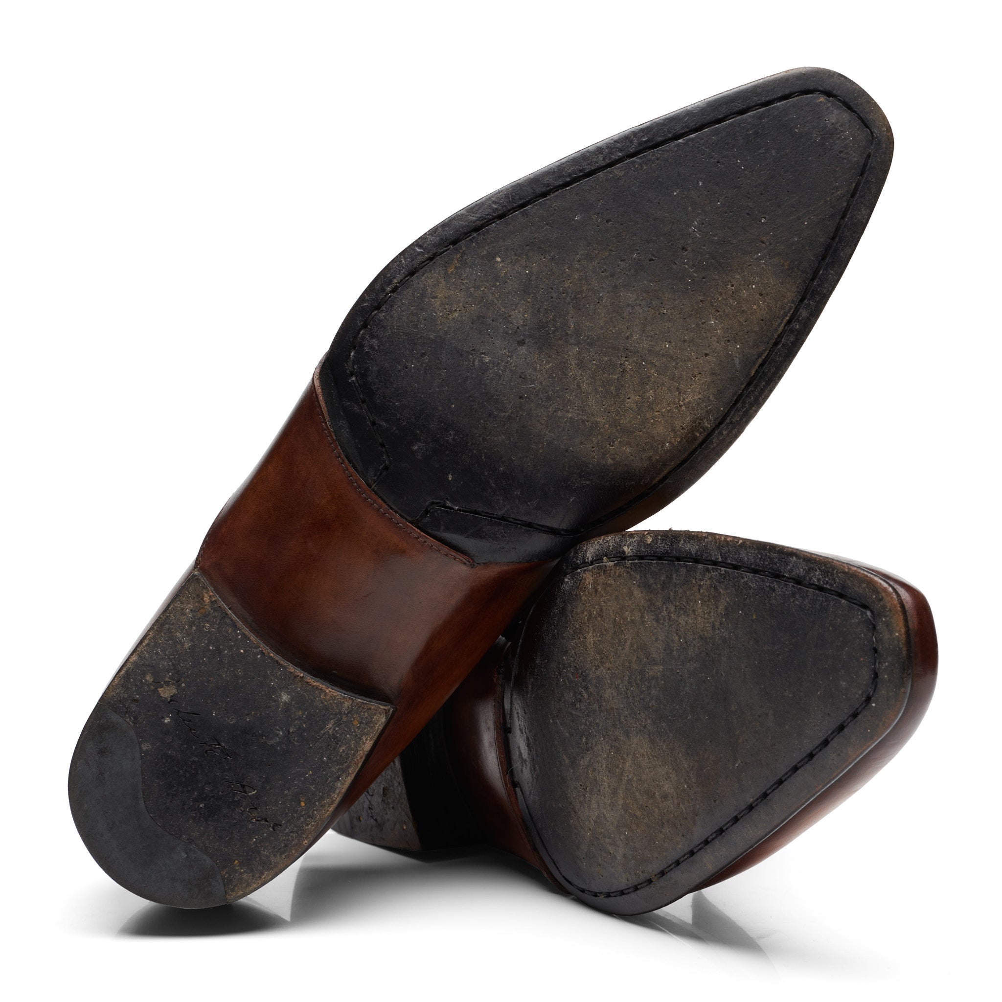 BERLUTI Art Andy Demesure Patina Venezia Calf Leather Custom Loafer Shoes UK 7.5 US 8.5 BERLUTI