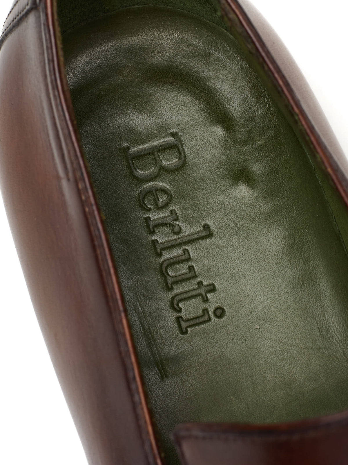 BERLUTI Andy Demesure Cacao Brown Leather Penny Loafers