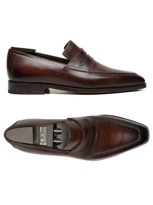 BERLUTI Andy Demesure Brown Leather Loafers