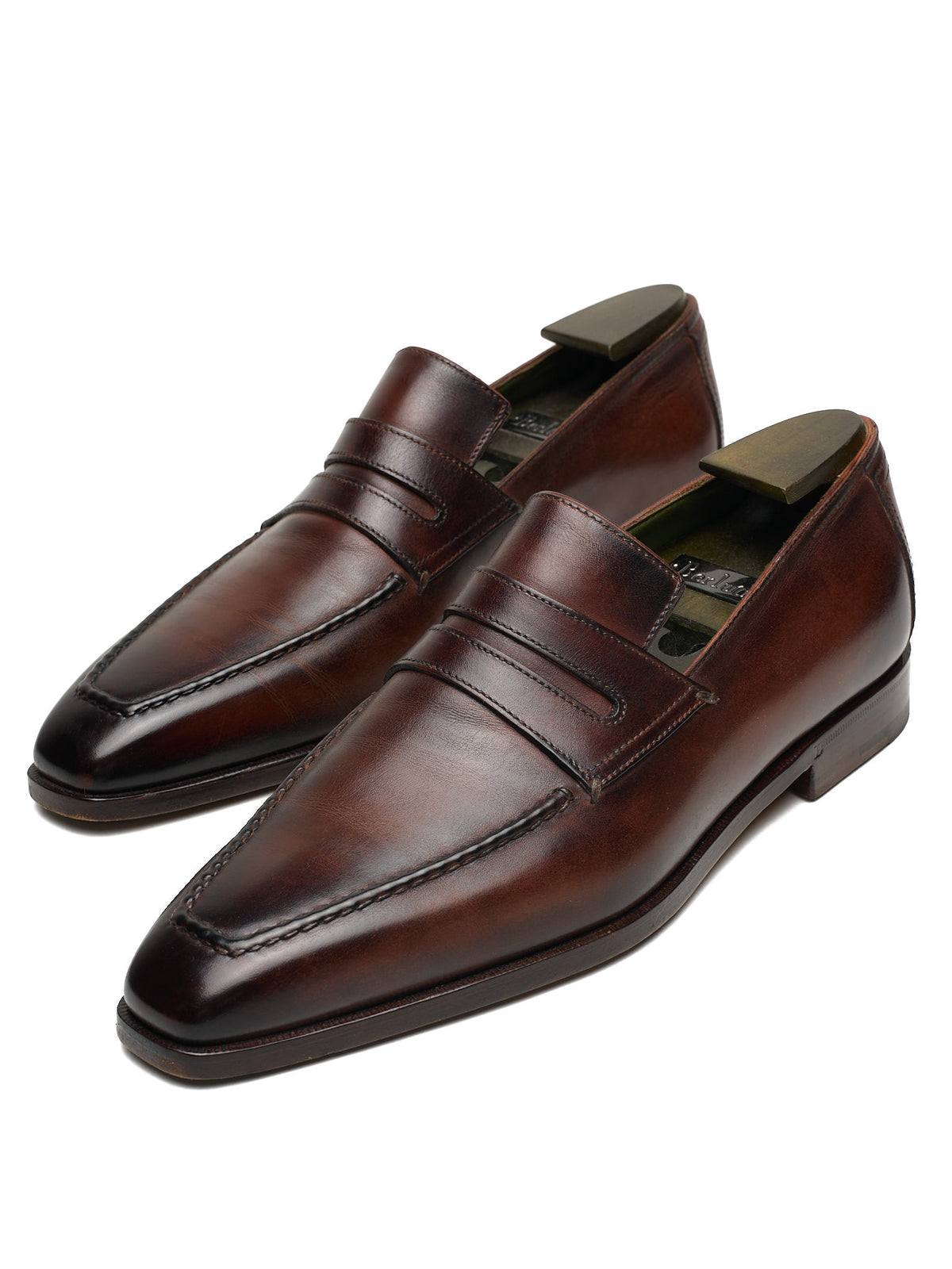 BERLUTI Andy Demesure Brown Leather Loafers