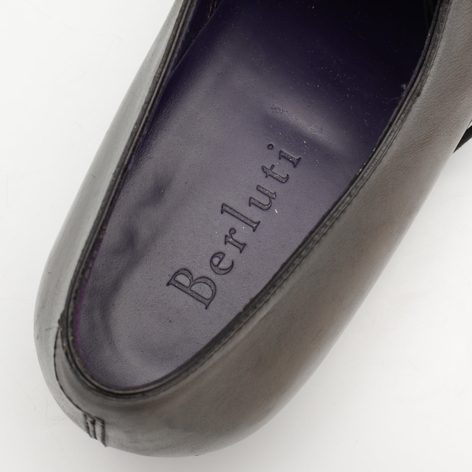 BERLUTI Dark Brown Patina Leather Oxford Dress Shoes UK 8 US 9 BERLUTI