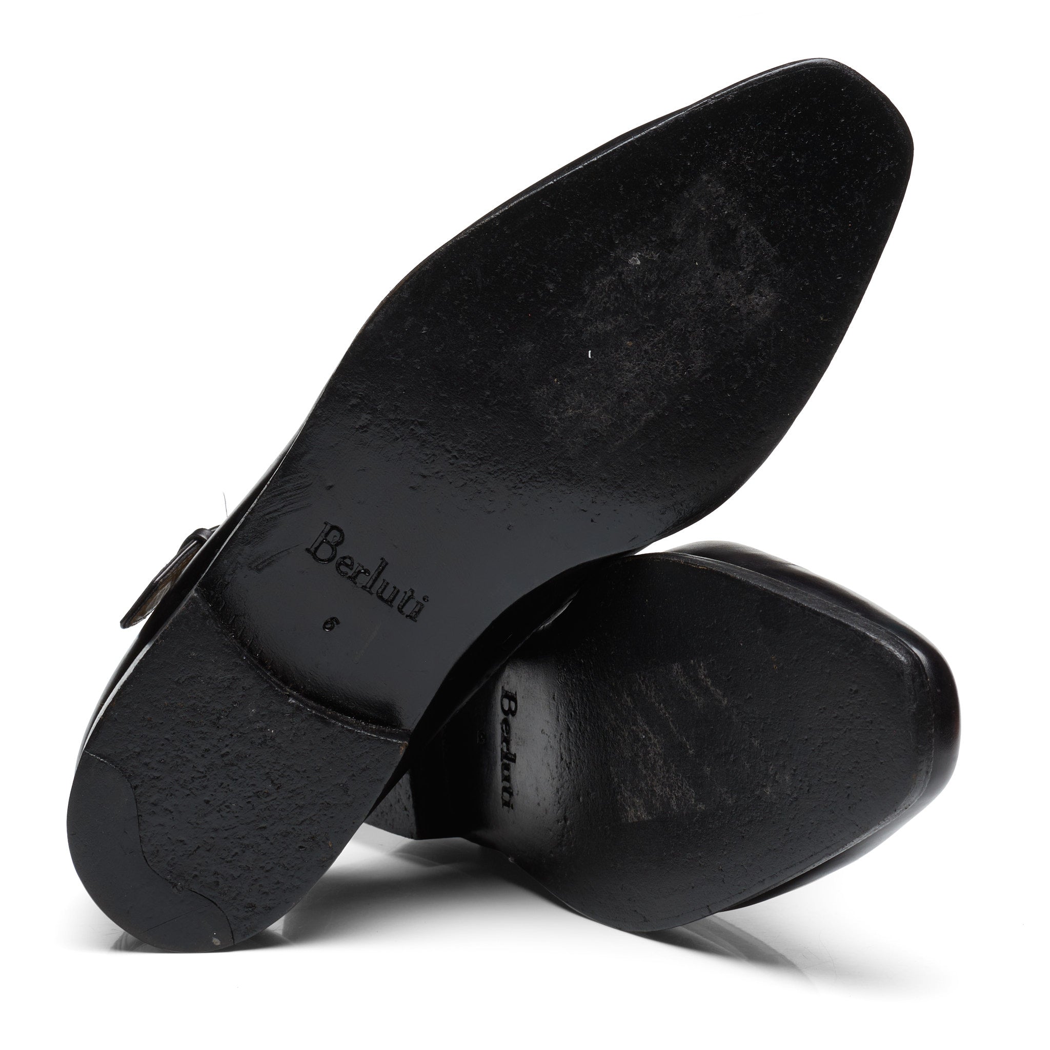 BERLUTI Demesure Black Leather Single Monk Brogue Dress Shoes UK 6 US –  SARTORIALE