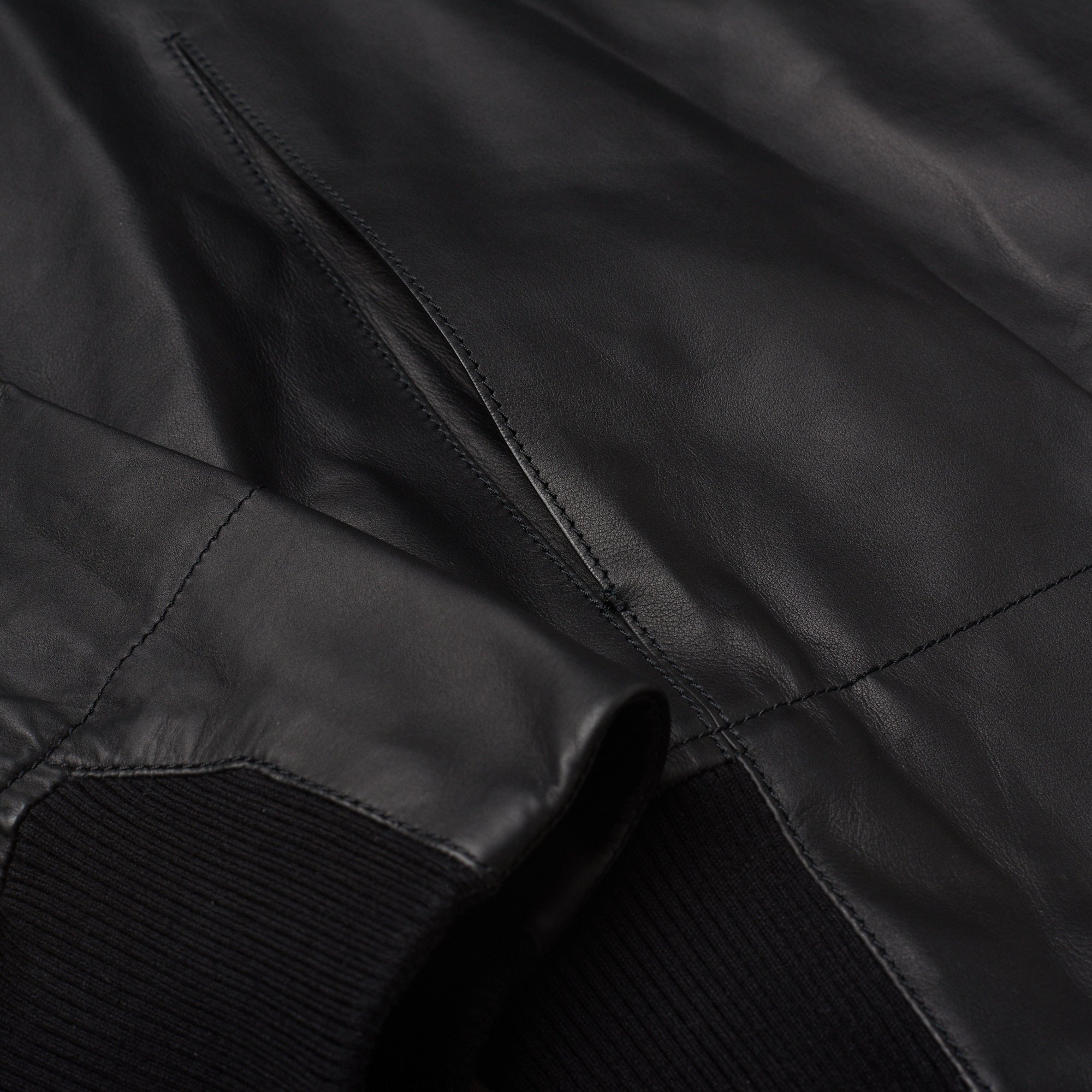 BERLUTI Paris Black Calfskin Leather Unlined Hooded Jacket EU 50 NEW US M BERLUTI