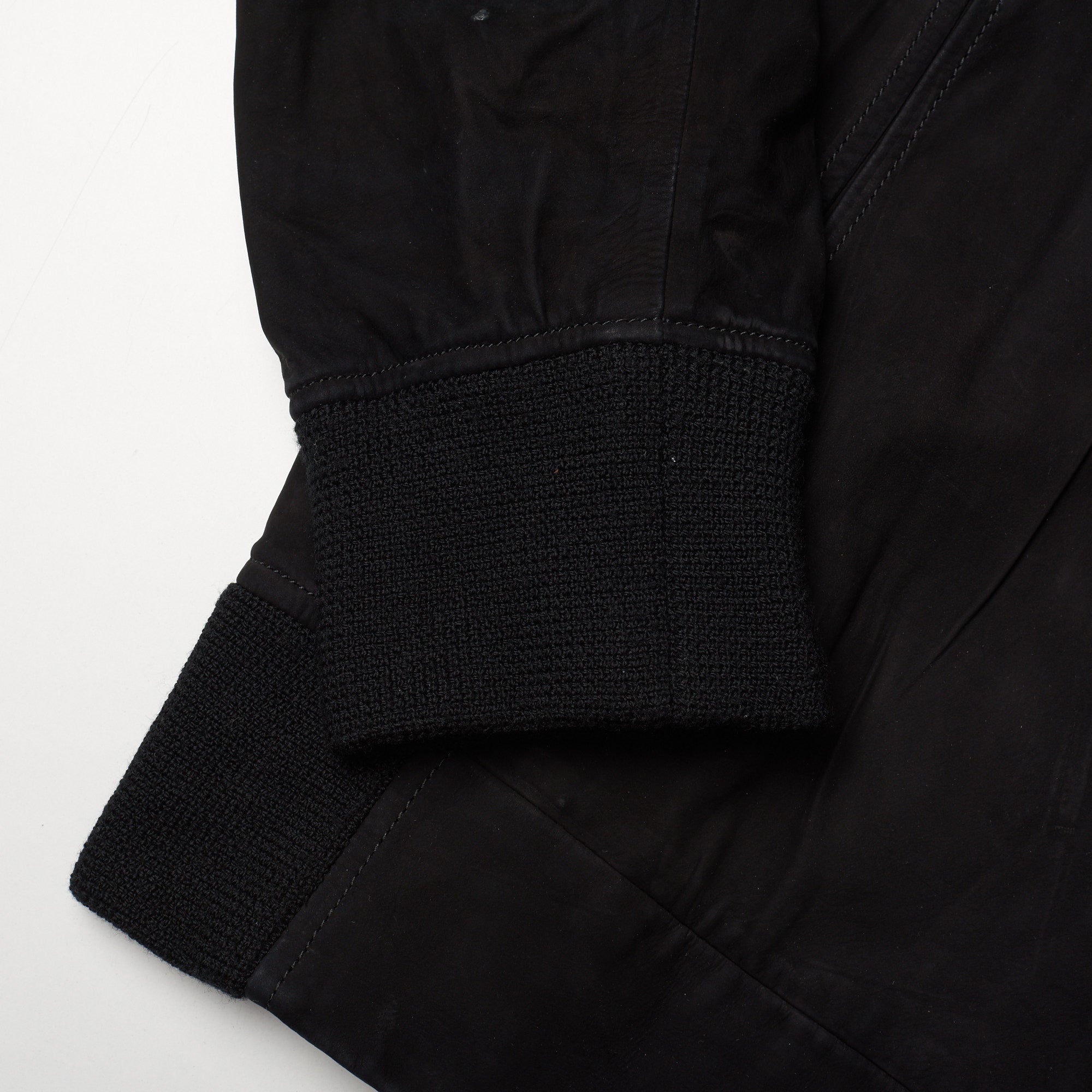 BERLUTI Paris Black Suede Calfskin Leather Removable Hooded Jacket EU 50 US M BERLUTI