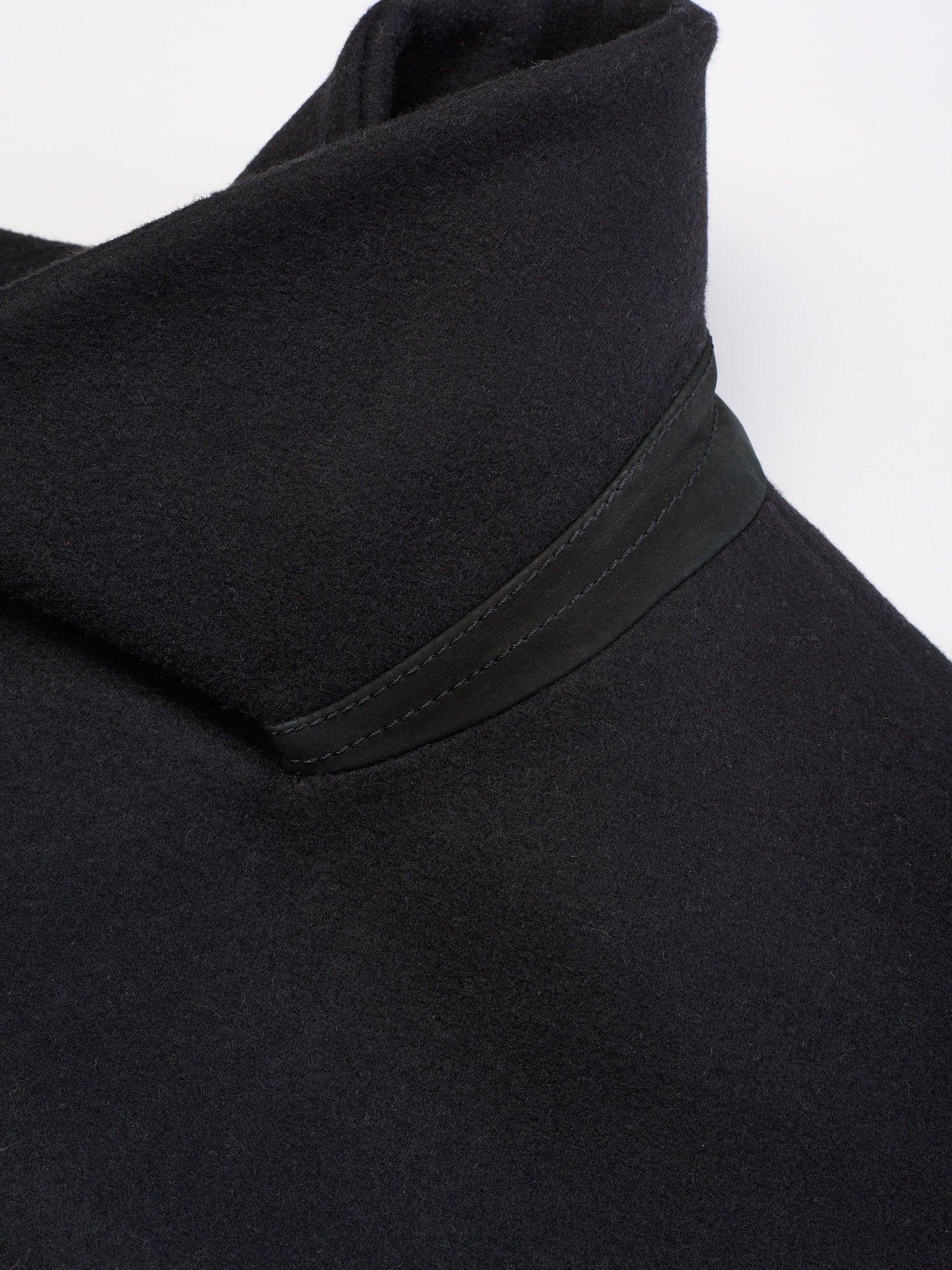 BERLUTI Paris Black Wool Double Breasted PeaCoat Navy Coat