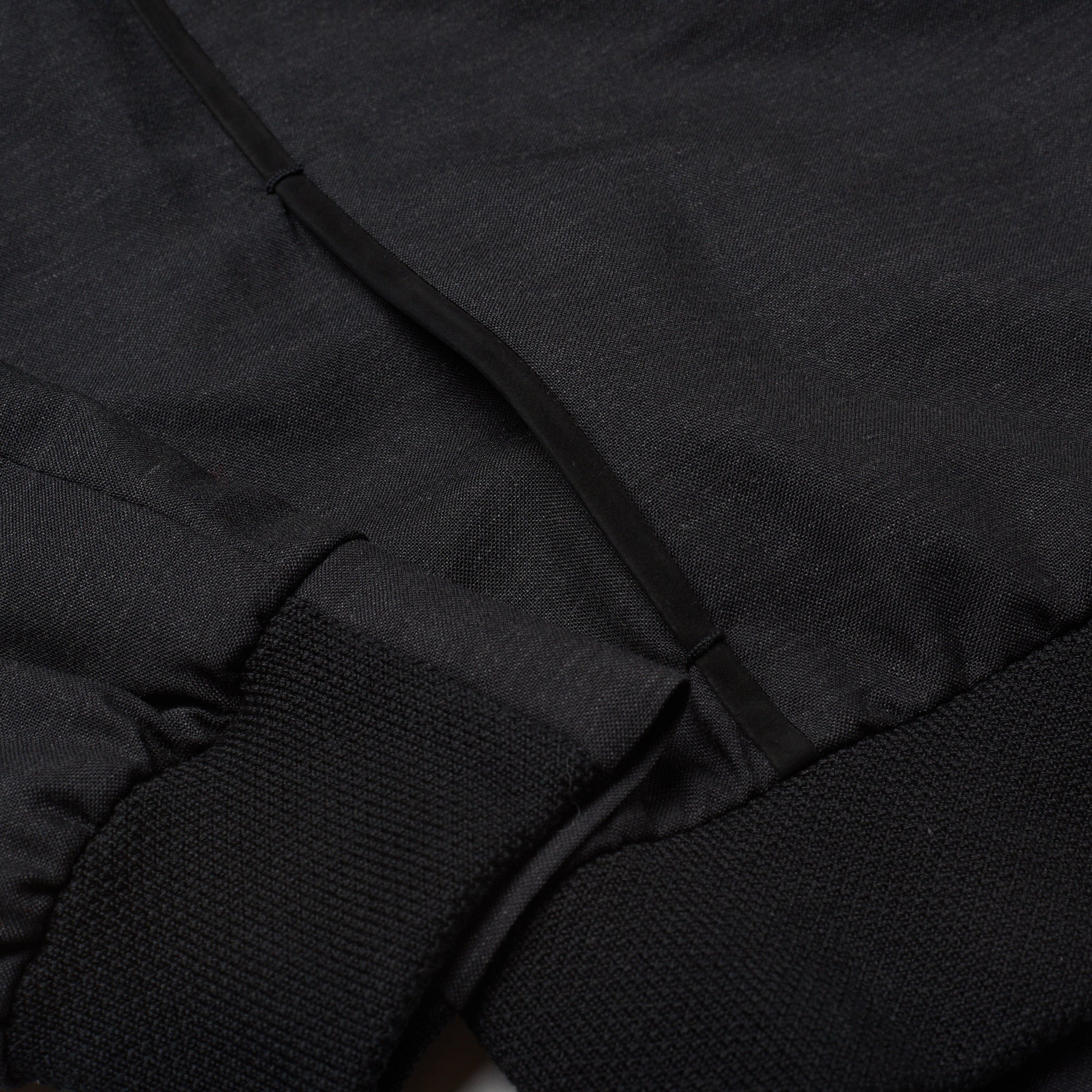 BERLUTI Paris Charcoal Gray Wool Unlined Blouson Jacket Leather Trims EU 50 NEW US M BERLUTI