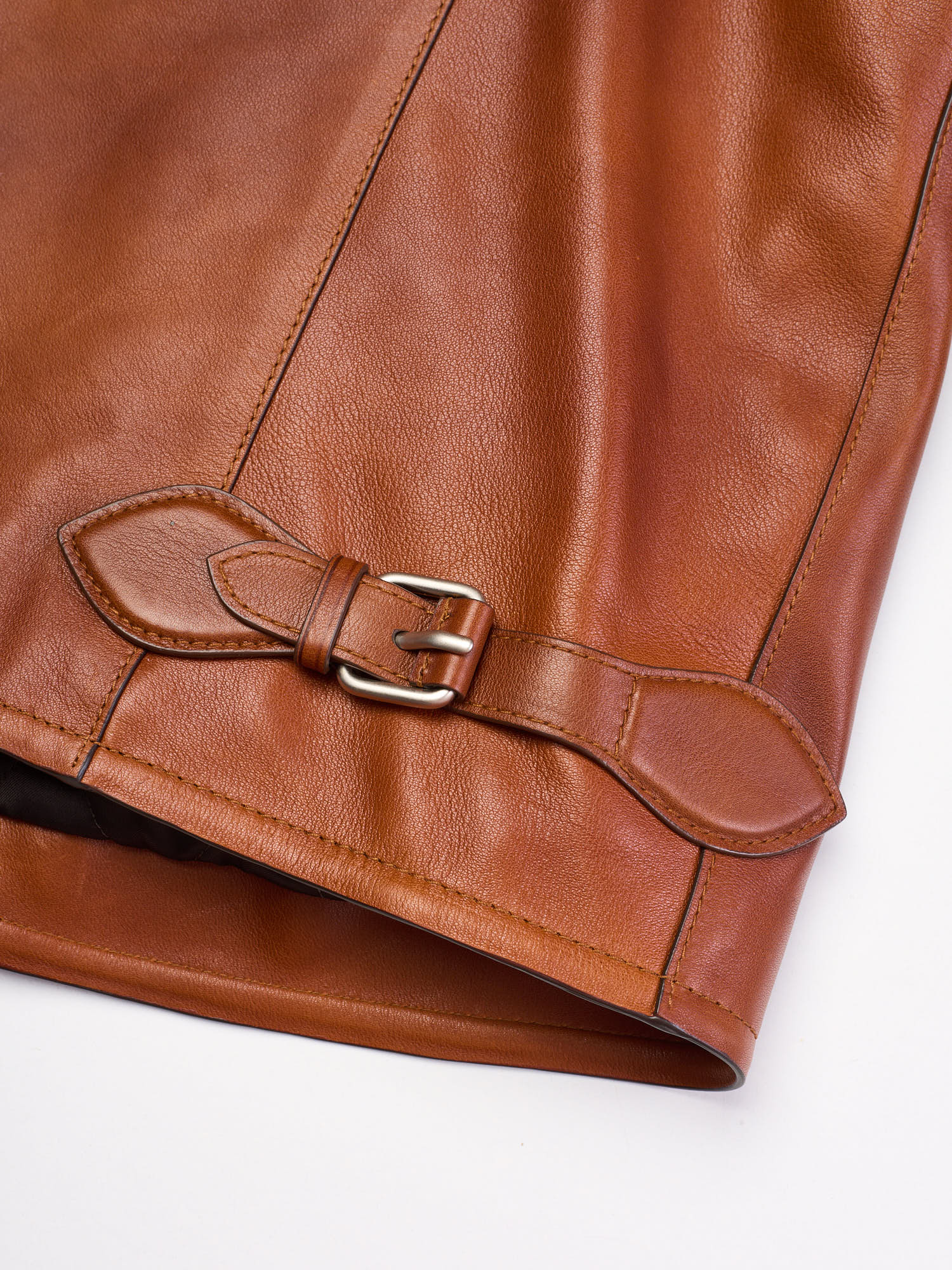 BERLUTI Paris Patina Padded 1 Jour Blouson Cacao Patina Leather Jacket