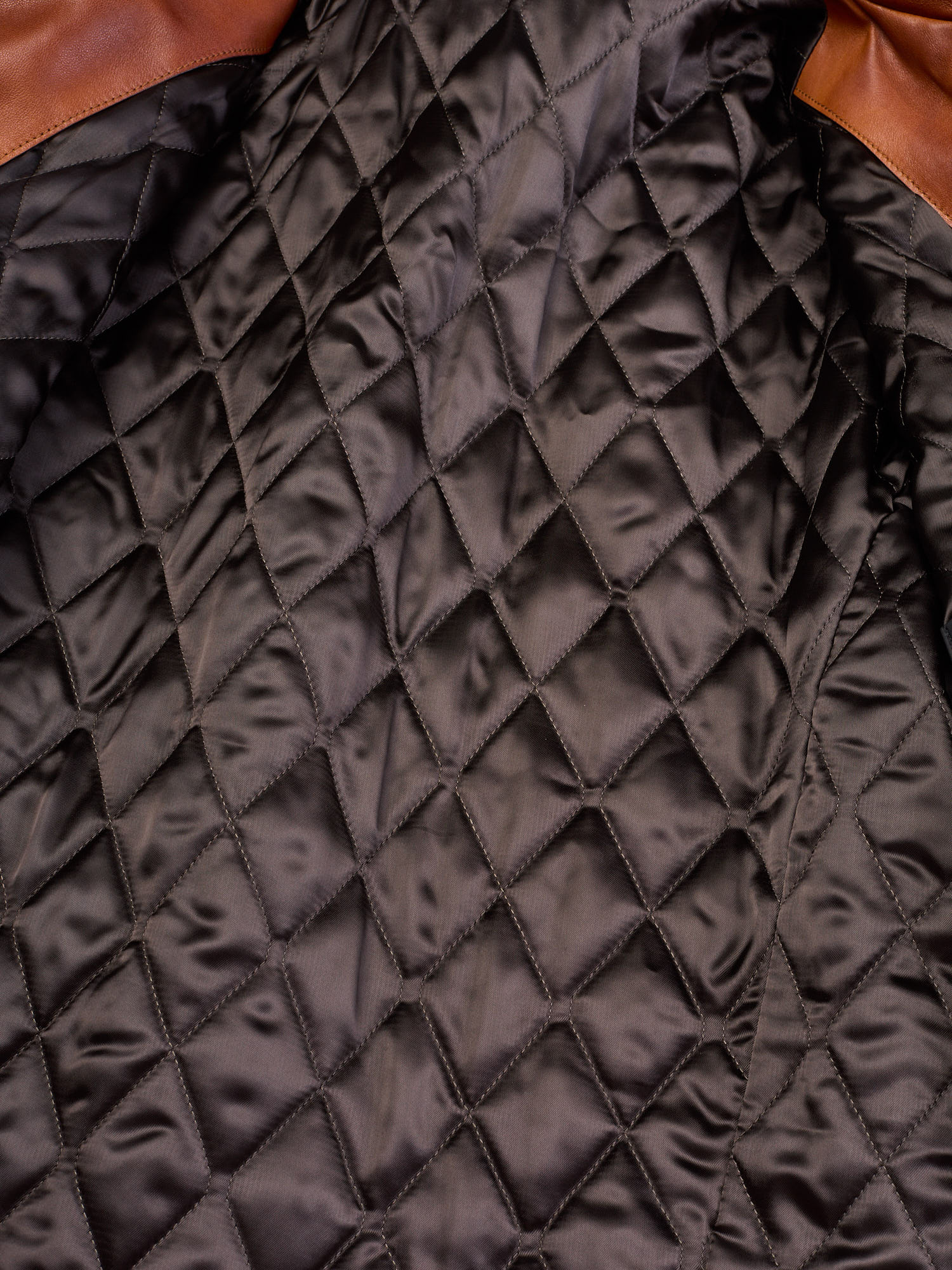 BERLUTI Paris Patina Padded 1 Jour Blouson Cacao Patina Leather Jacket