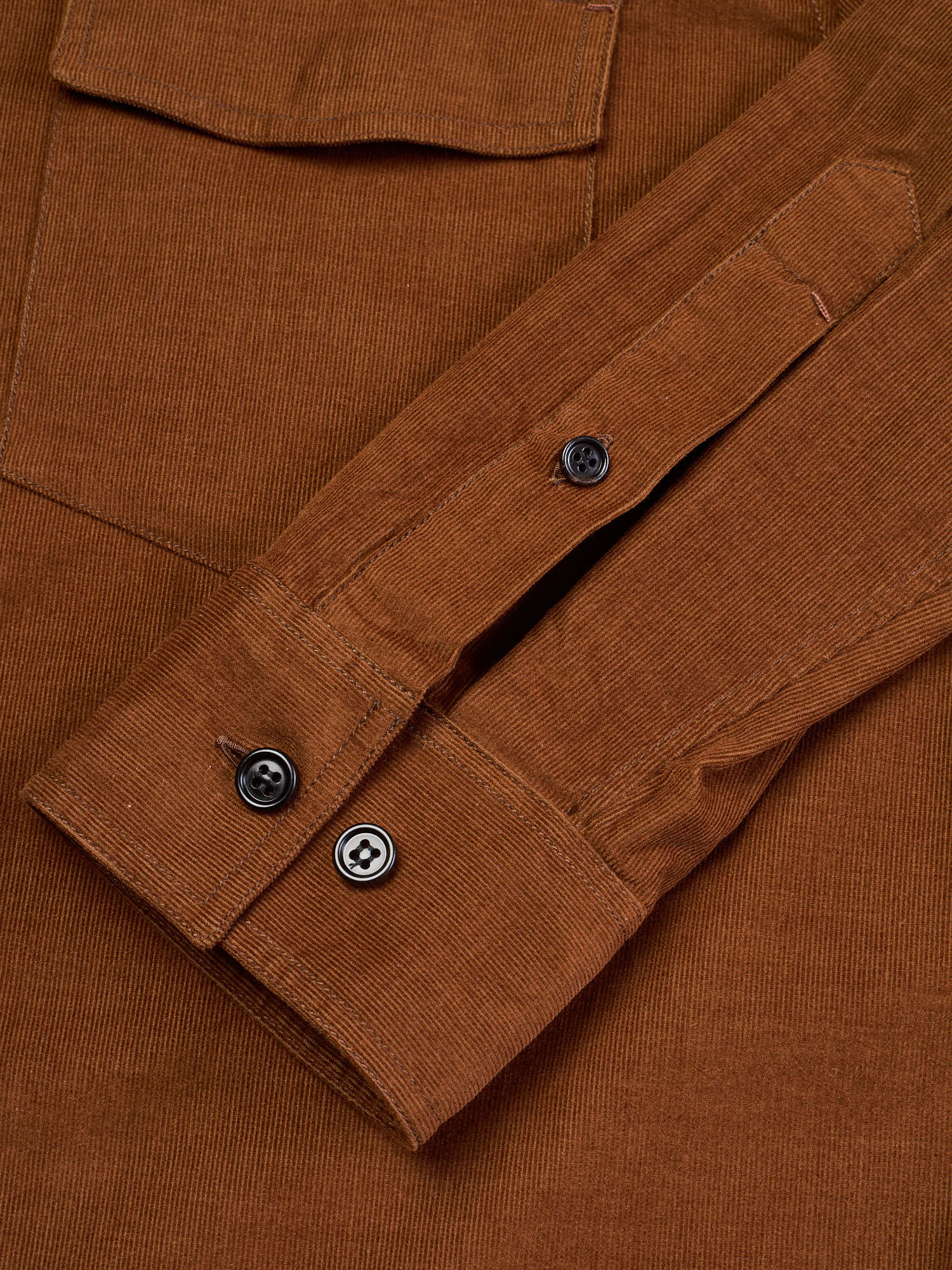 BERLUTI Paris Brown Corduroy Cotton Casual Shirt