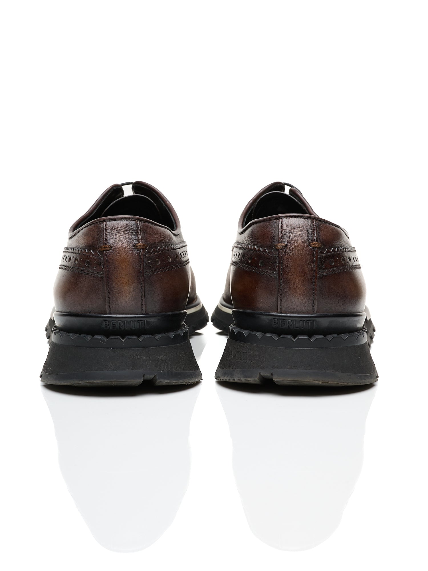 BERLUTI Paris Fast Track Oxford Brogues Cacao Venezia Leather Shoes