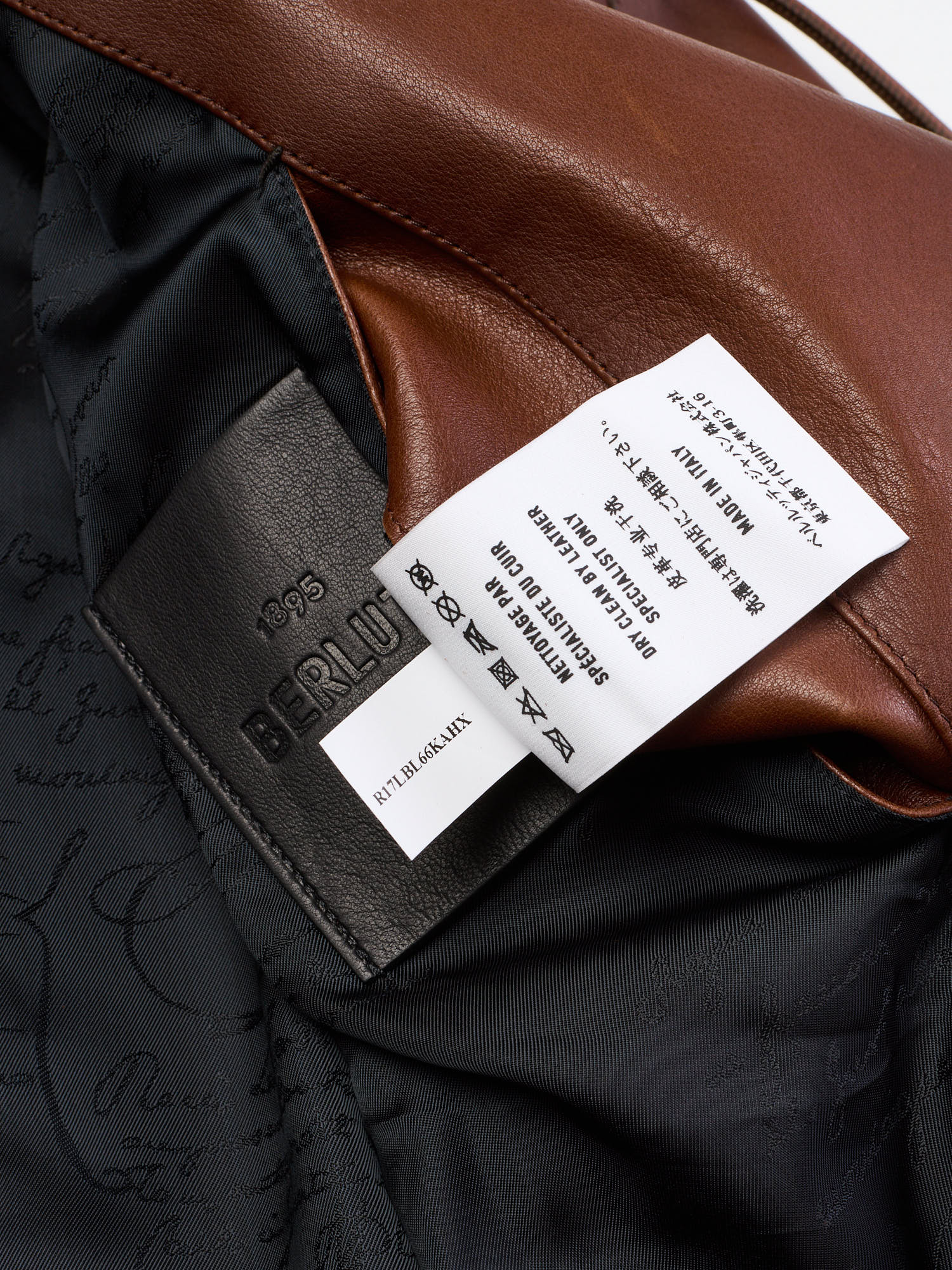 BERLUTI Paris Cacao Patina Leather Hooded Jacket Hoodie