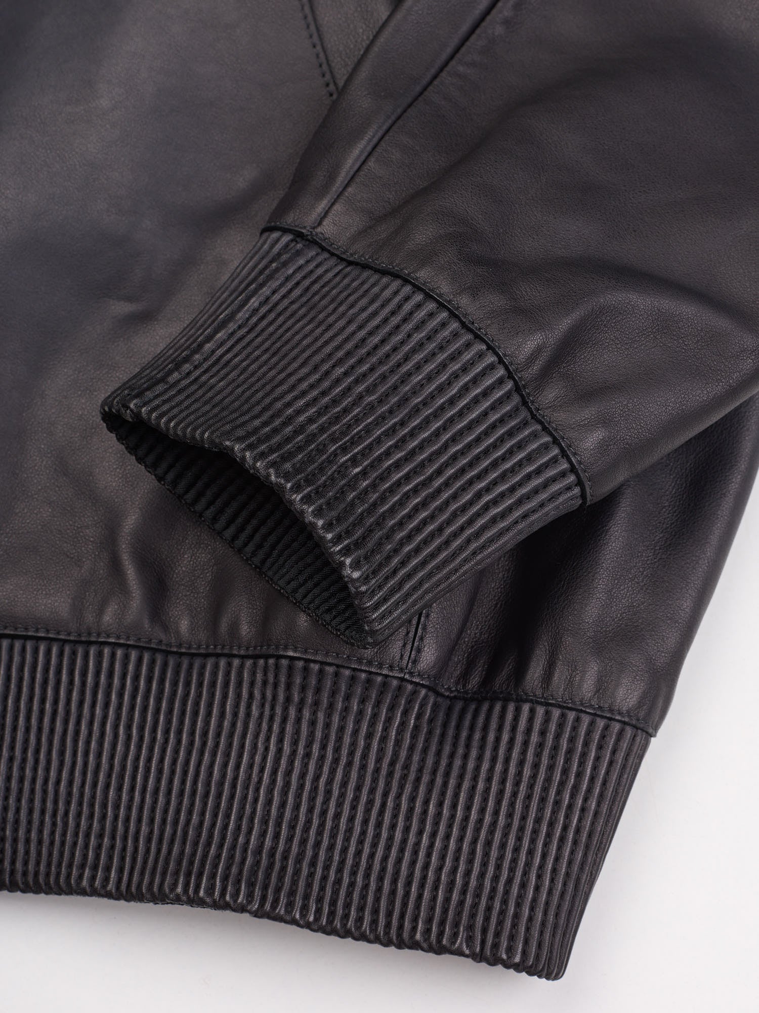 BERLUTI Paris Gray Calfskin B-Way Scritto Black Patina Leather Jacket Bomber