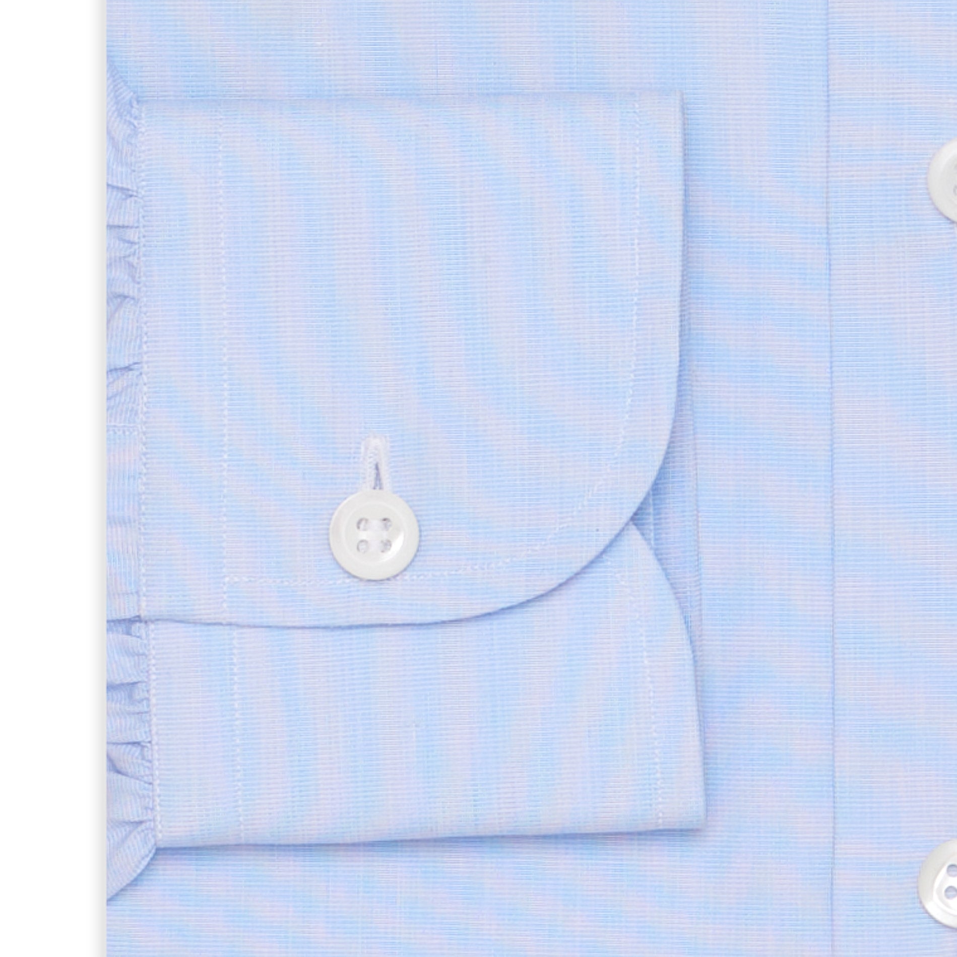 BESPOKE ATHENS Handmade Blue End-on-End Cotton Spalla Camicia Dress Shirt NEW BESPOKE ATHENS