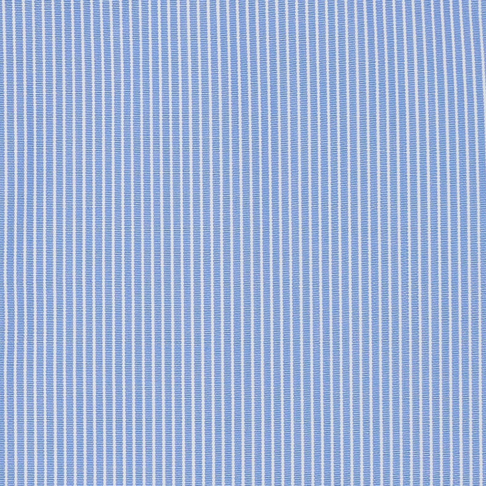 BESPOKE ATHENS Handmade Blue Striped Cotton Poplin Dress Shirt EU 45 NEW US 18