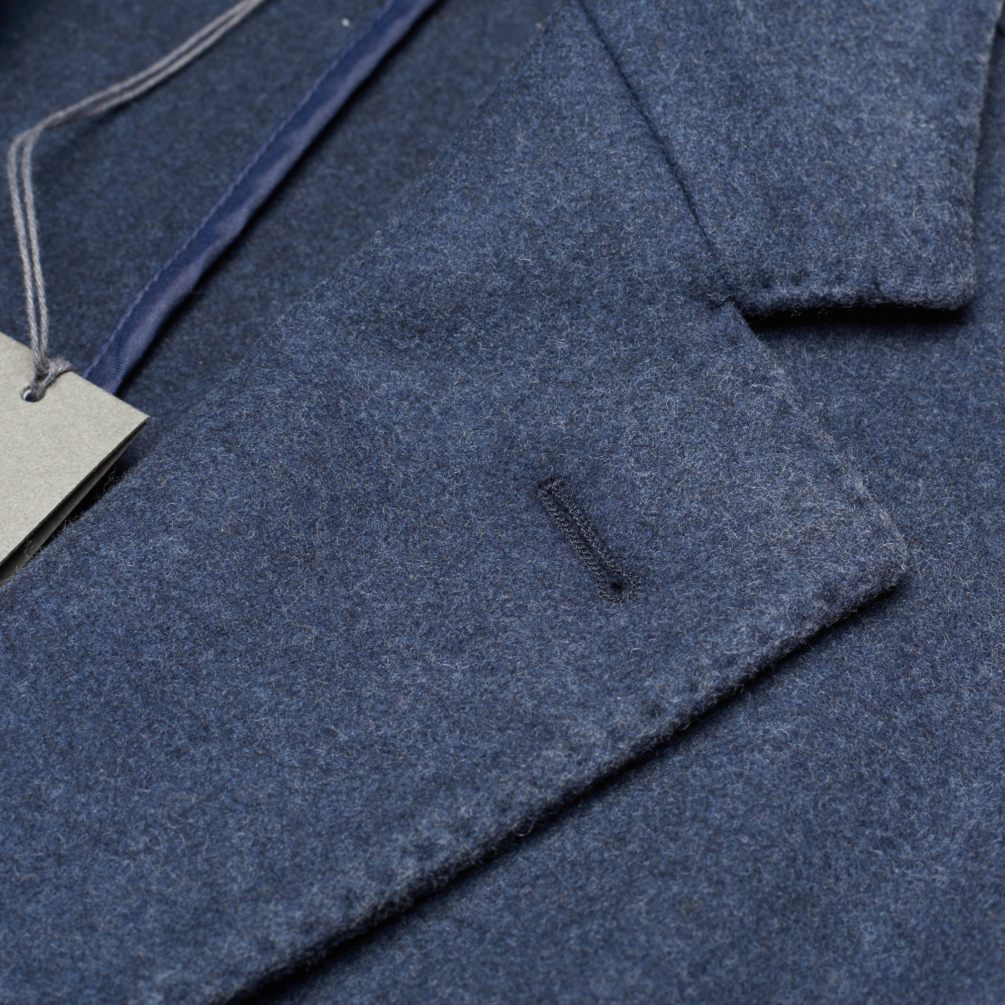 BOGLIOLI Milano Blue Wool Flannel Unlined Over Coat NEW BOGLIOLI