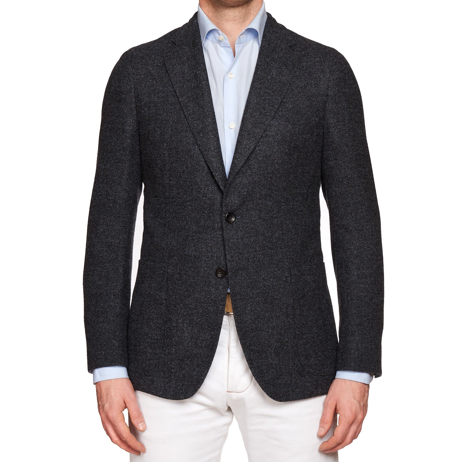 BOGLIOLI Milano "76" Gray Virgin Wool-Silk Unlined Jacket EU 50 NEW US 40 Slim Fit
