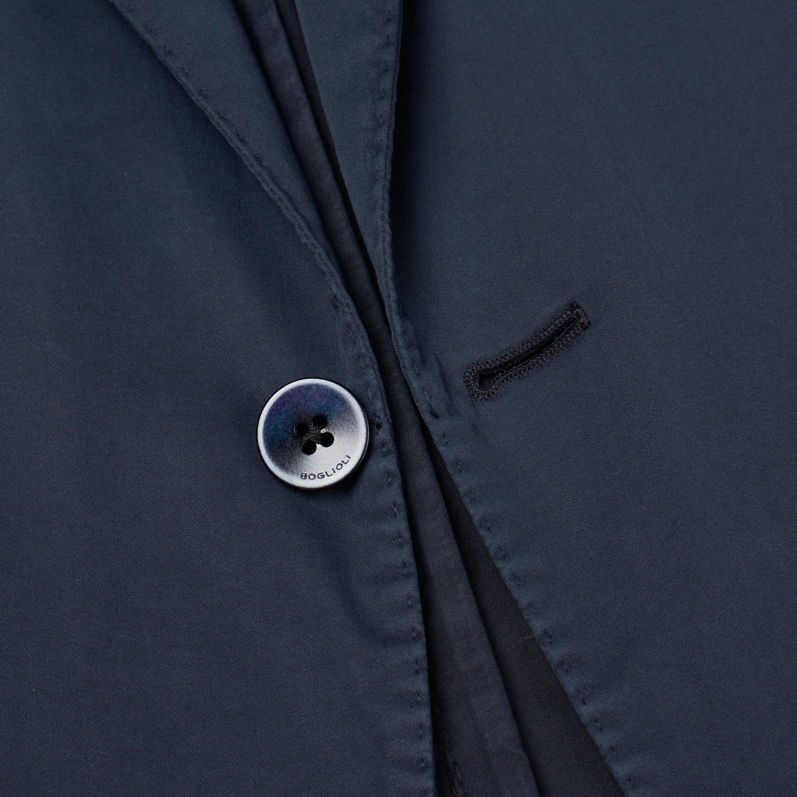 BOGLIOLI Milano "K.Jacket" Blue Cotton Unlined Peak Lapel Jacket EU 50 NEW US 40 BOGLIOLI