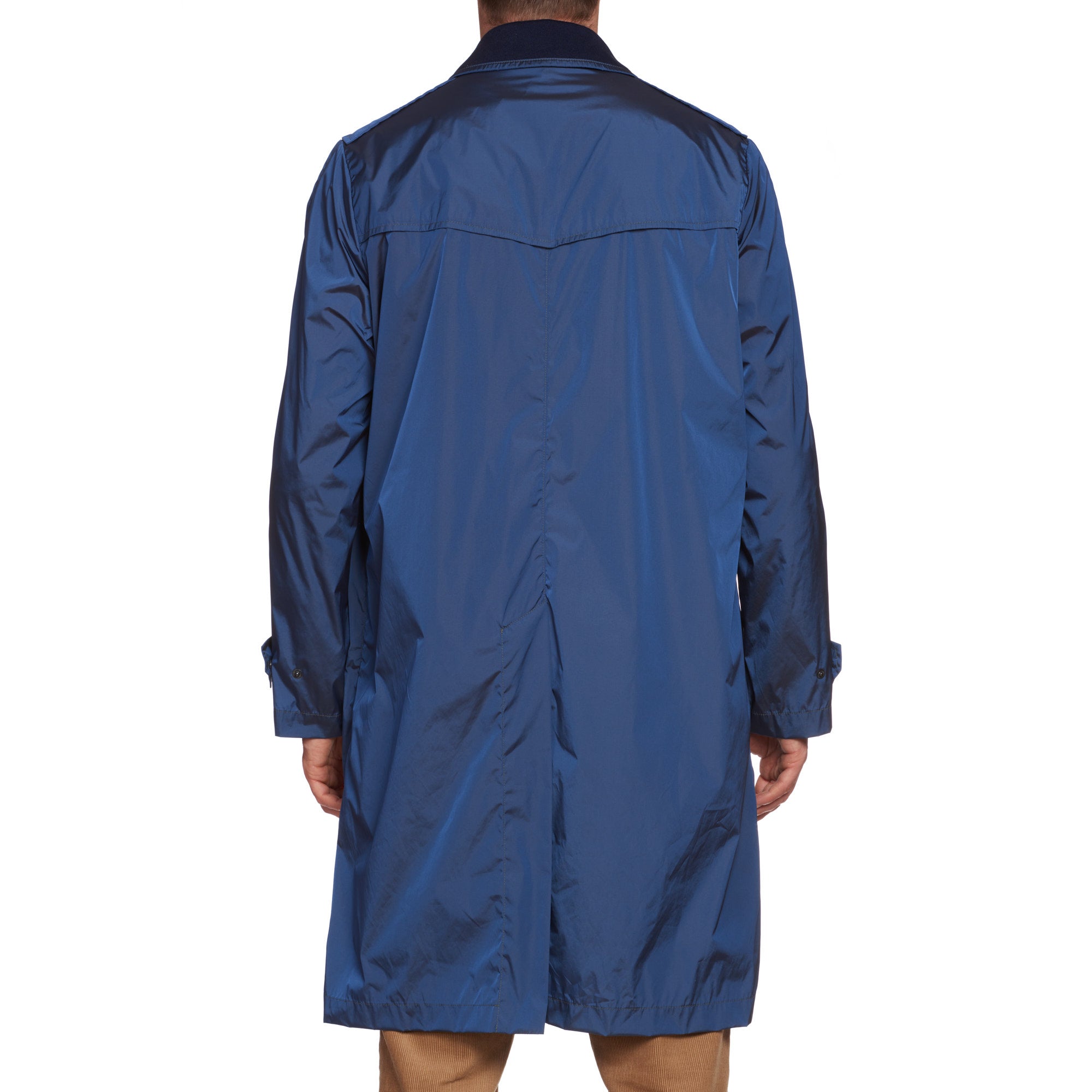 BOGLIOLI Milano "Wear" Navy Blue Unlined Lightweight Rain Coat EU 52 NEW US 42