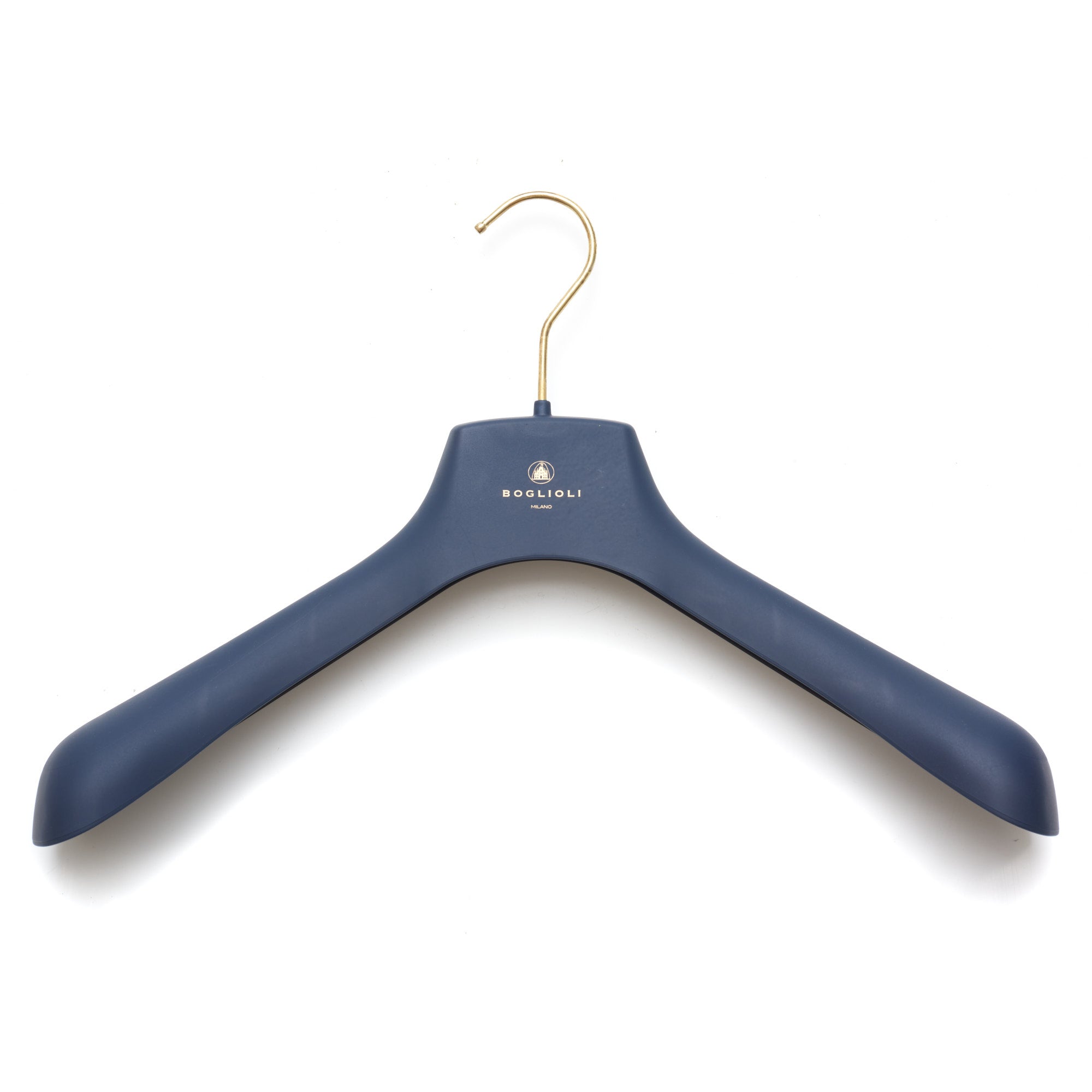 BOGLIOLI Navy Blue Plastic Jacket Hanger Set of 5
