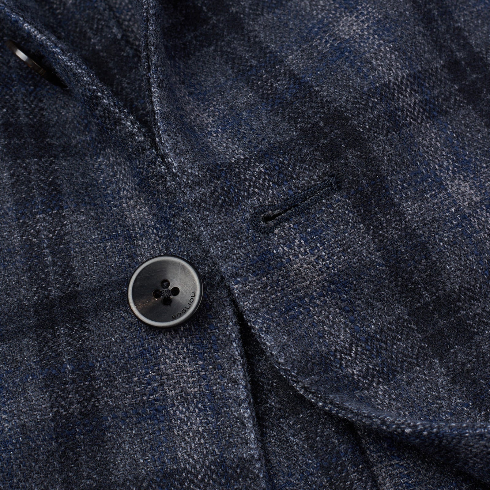 BOGLIOLI "K.Jacket" Gray Plaid Cashmere-Wool-Cotton Unlined Jacket EU 50 NEW US 40 BOGLIOLI
