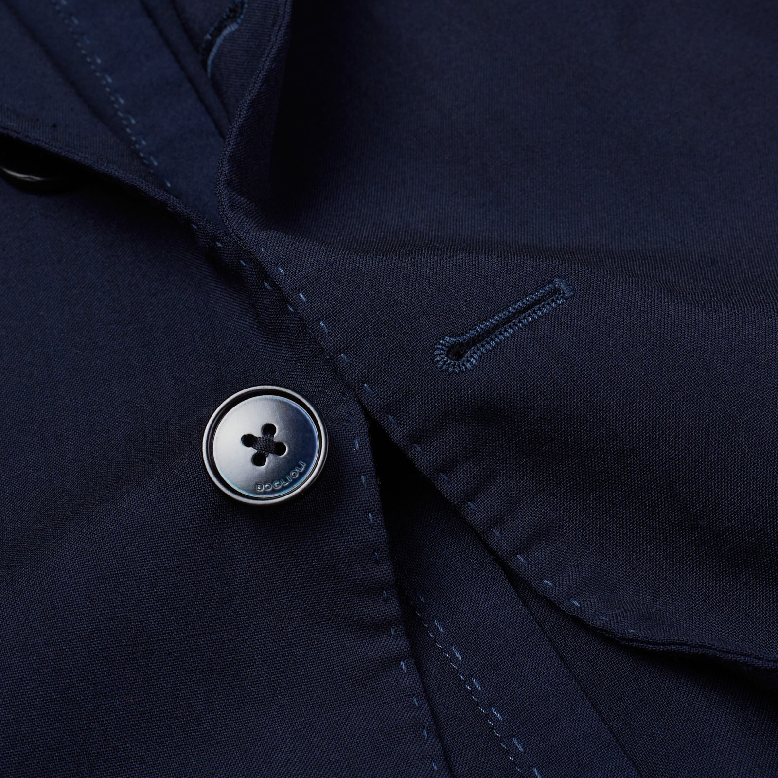 BOGLIOLI "K. Jacket" Navy Blue Virgin Wool Unlined Suit 52 NEW US 40 42 Slim Long Fit BOGLIOLI