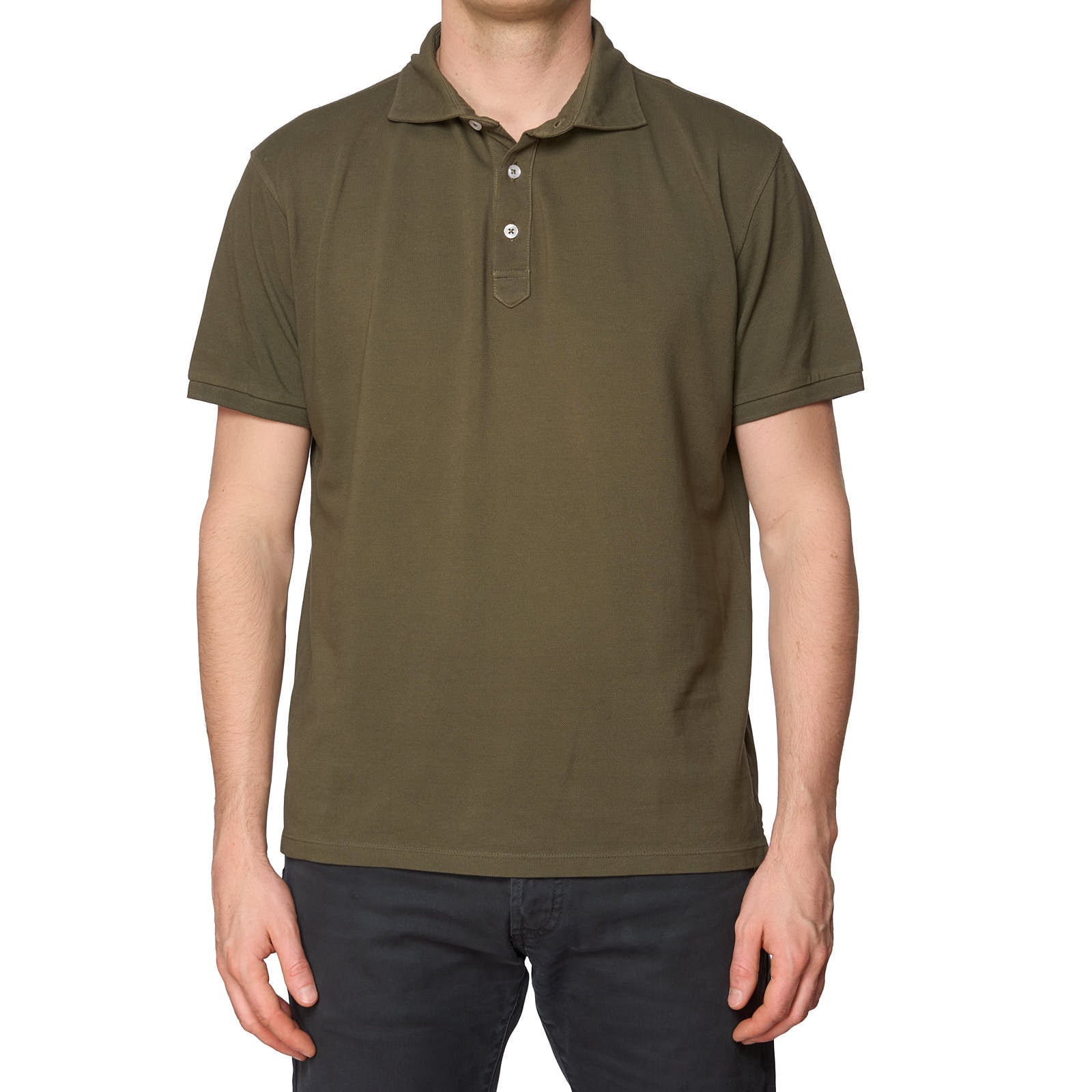 BORGONERO Luxury Brand Green Cotton Polo Shirt NEW XL