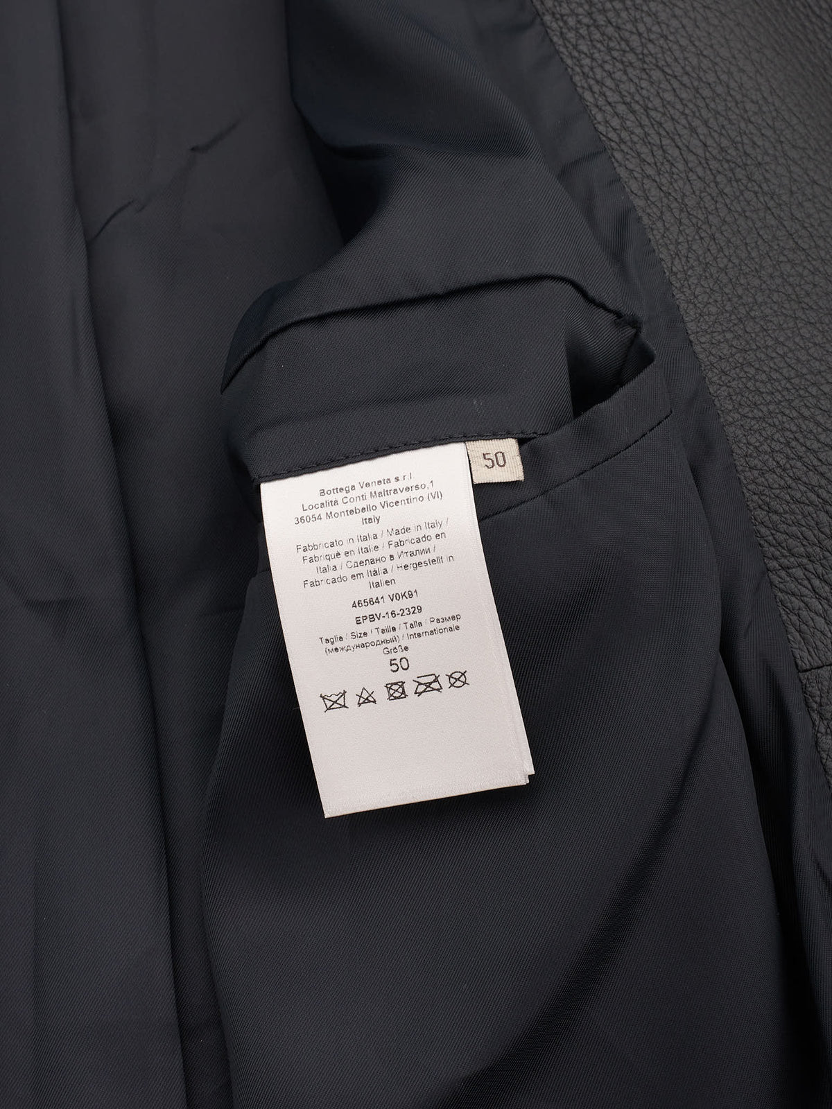 BOTTEGA VENETA Black Deerskin Leather Jacket M NEW