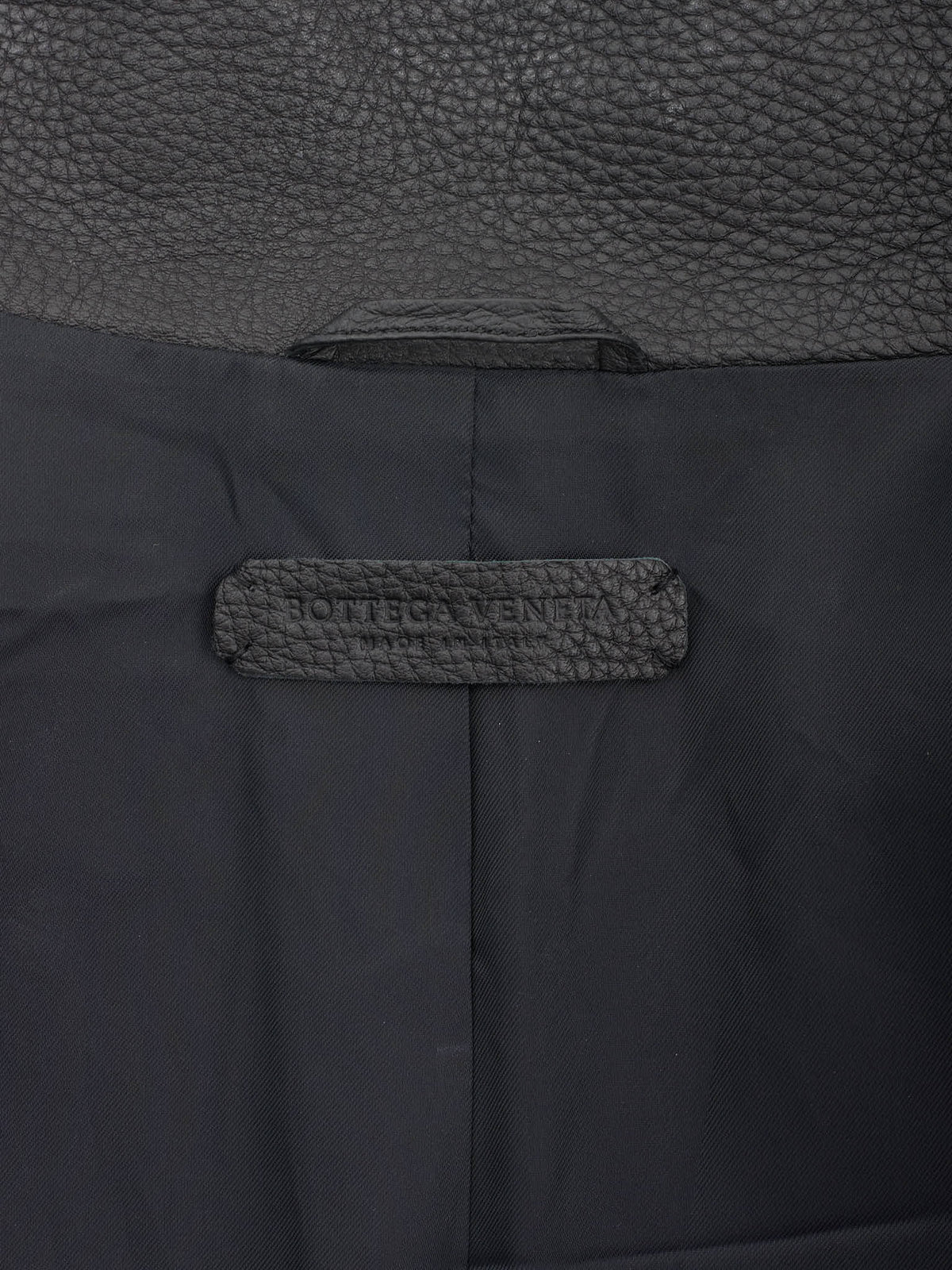 BOTTEGA VENETA Black Deerskin Leather Jacket M NEW