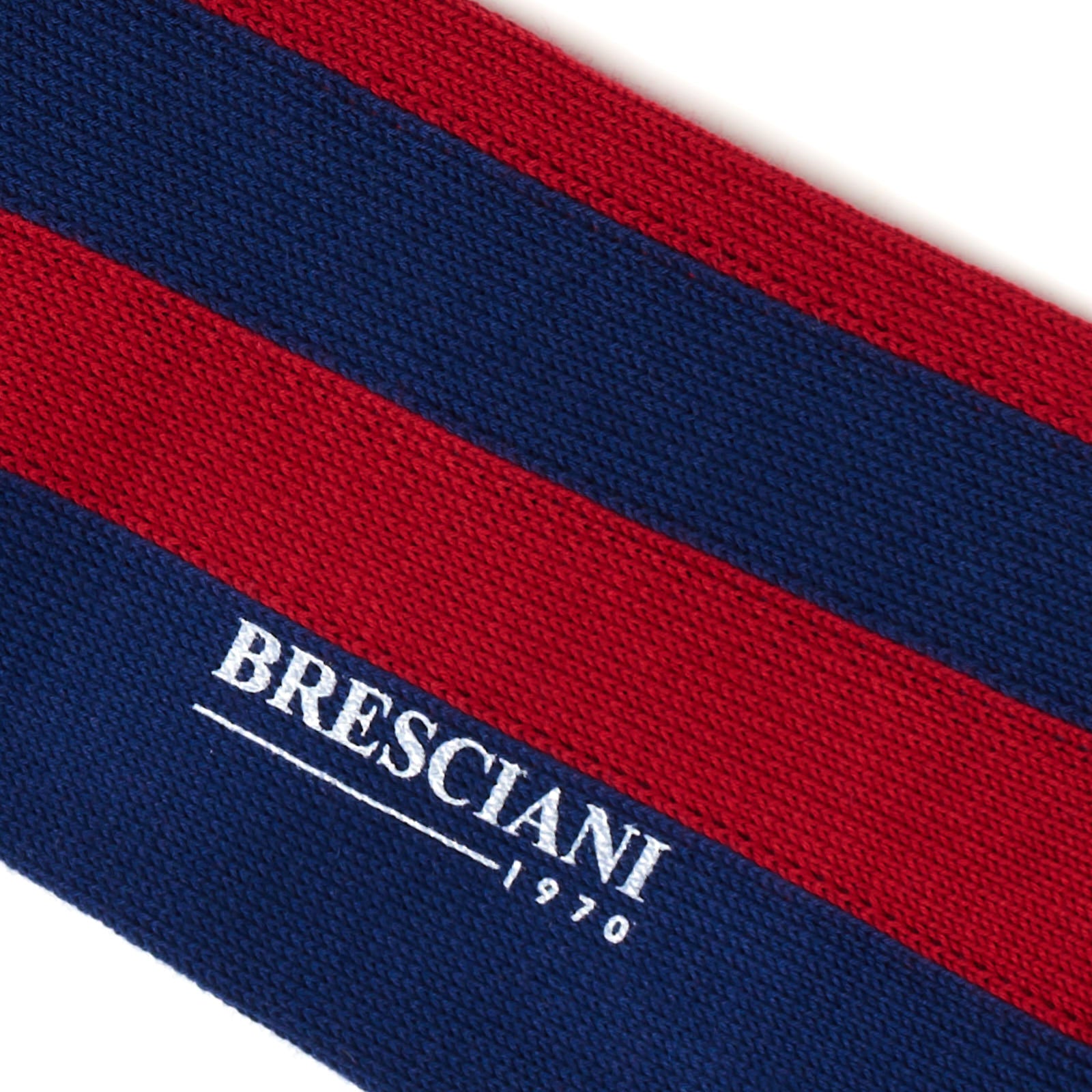 BRESCIANI Awning Striped Design Mid Calf Length Socks M-L BRESCIANI