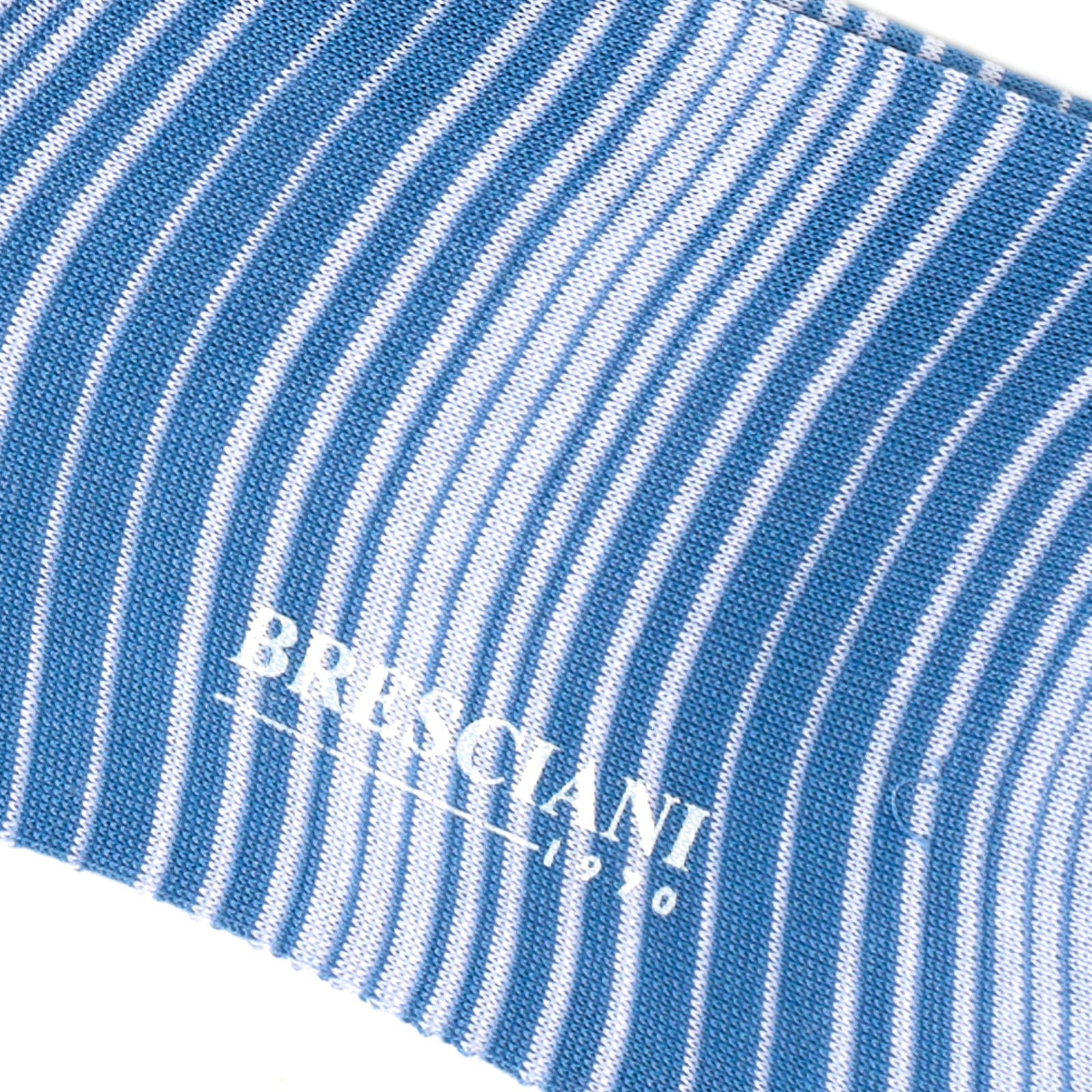 BRESCIANI Cotton Striped Design Mid Calf Length Socks US M-L