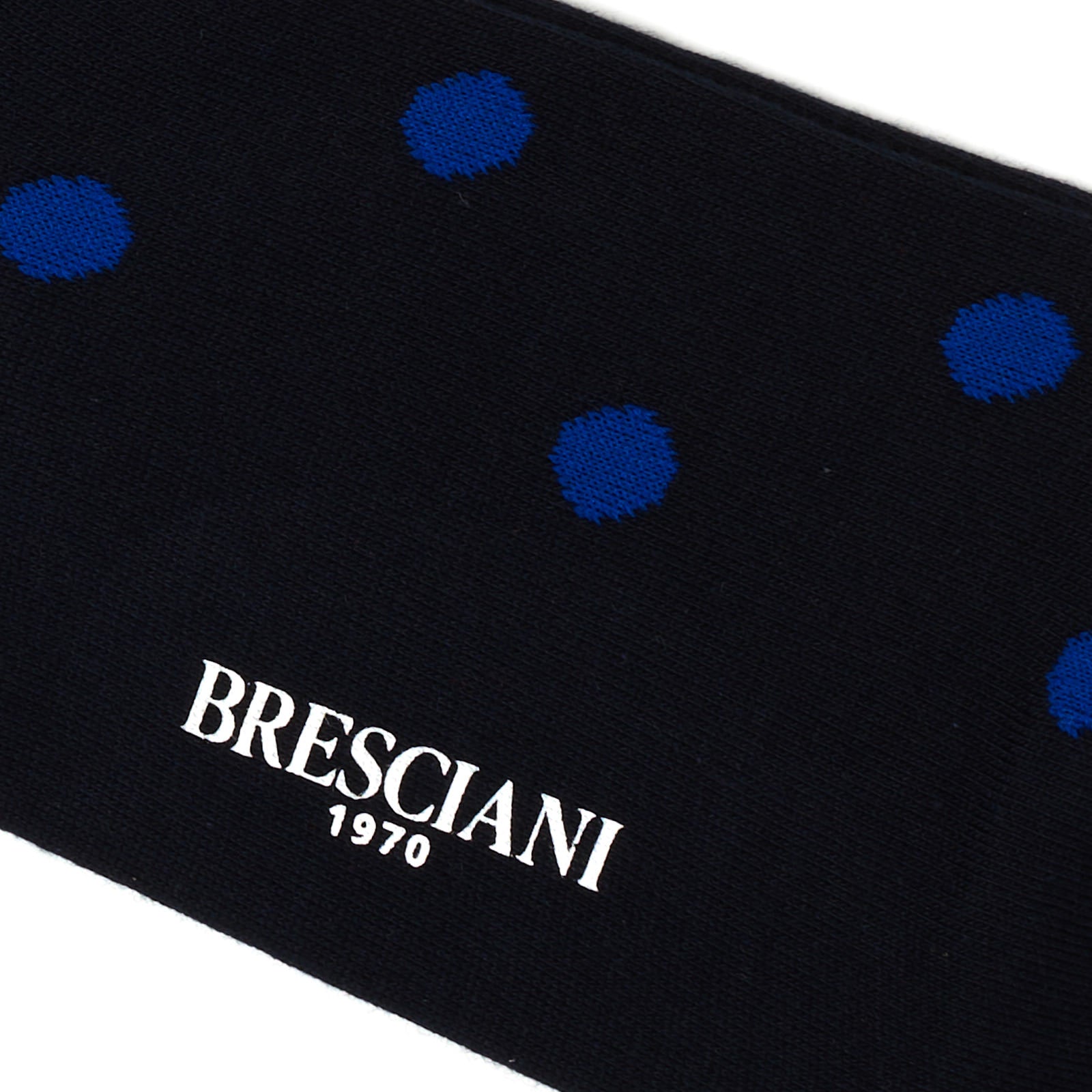 BRESCIANI Cotton Geometry Pattern Design Mid Calf Length Socks US M-L